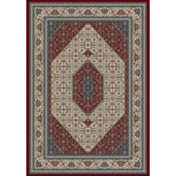 Webteppich 240/340 cm Ferrara Creme, Rot, Dunkelblau