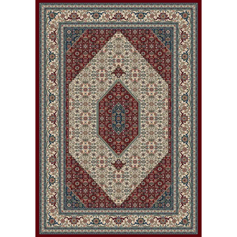 Webteppich 240/340 cm Ferrara Creme, Rot, Dunkelblau