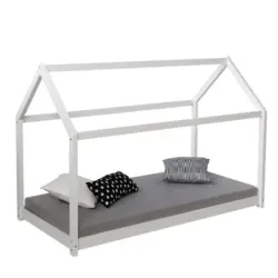 Hausbett 90/200 cm wei&szlig;