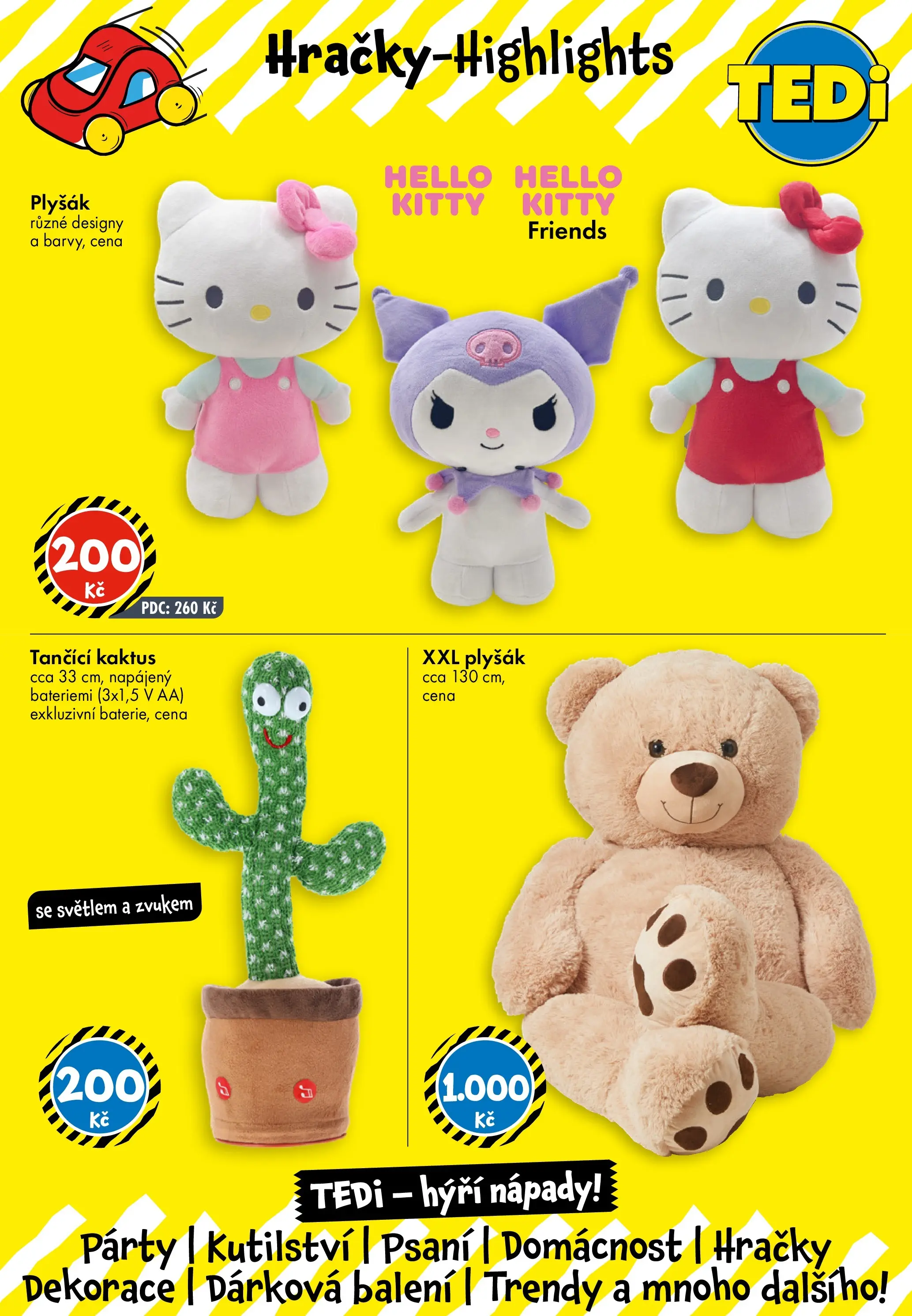 TEDi leták do 31.07.2026 od 25.07.2026 - akční nabídka | Strana: 4 | Produkty: Hračky, Plyšák, Dekorace