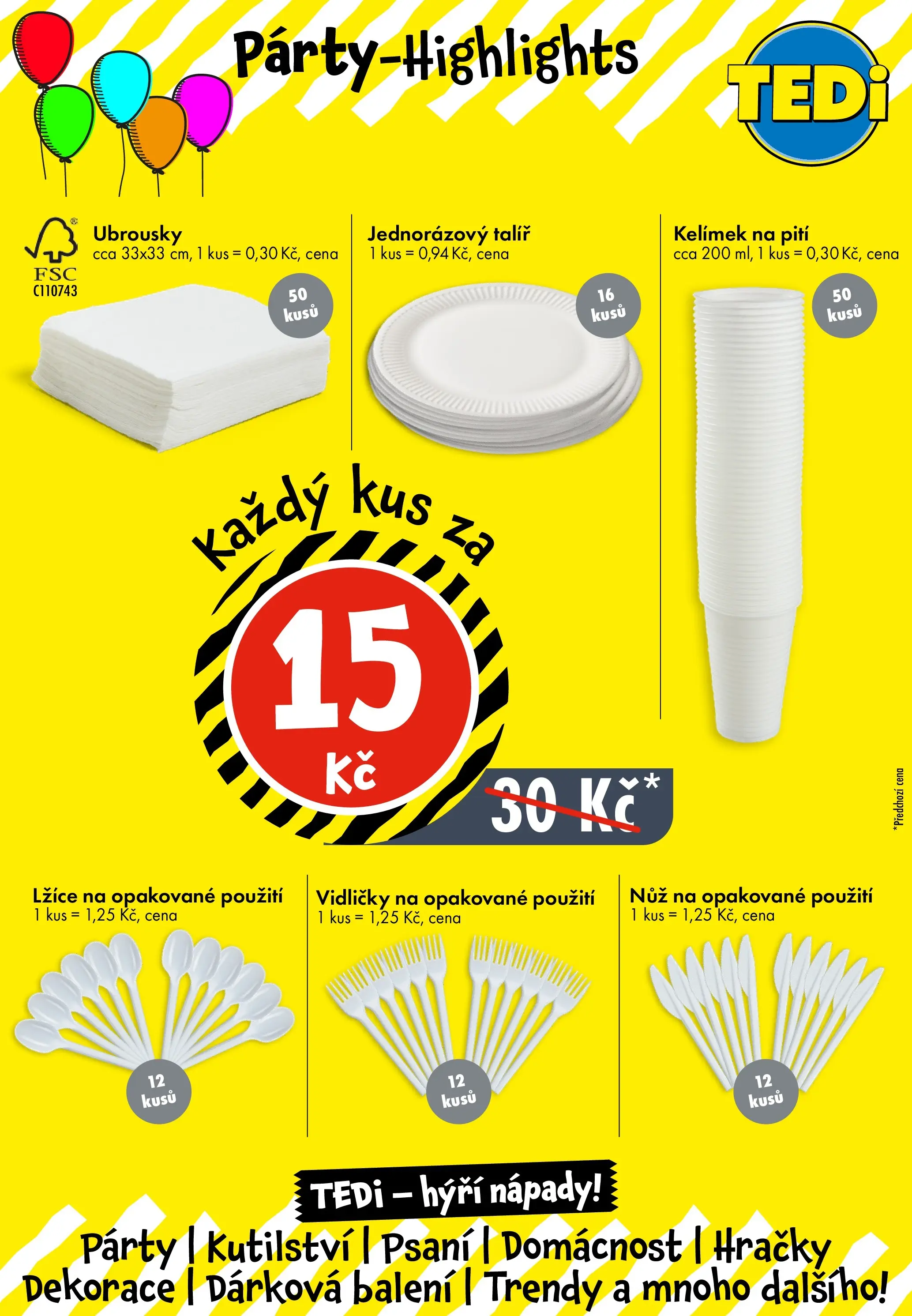 TEDi leták do 31.07.2026 od 25.07.2026 - akční nabídka | Strana: 13 | Produkty: Lžíce, Hračky, Talíř, Dekorace