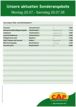 CAP-Markt Aktuelle Sonderaktionen - bis 25.07.2026