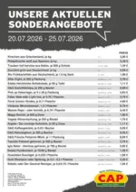 CAP-Markt Tolles Angebot f&uuml;r alle Kunden - bis 25.07.2026