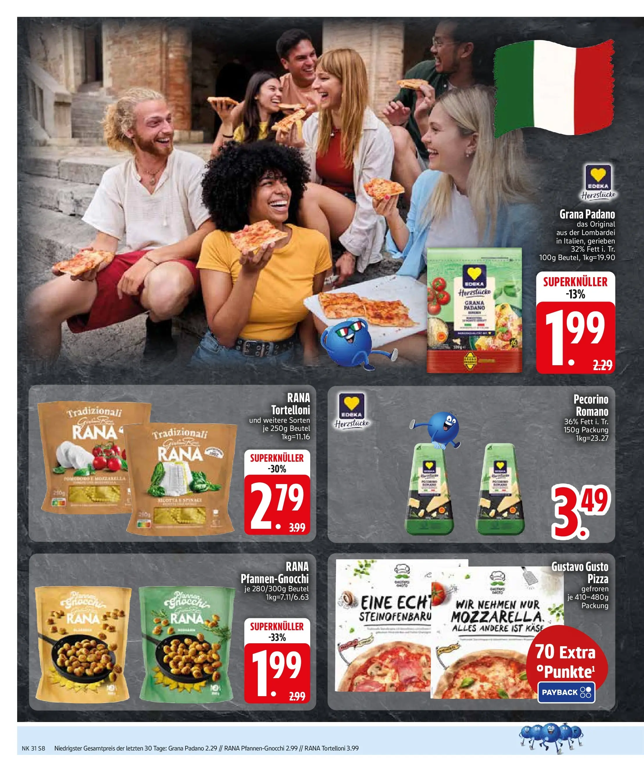 Edeka prospekt Sauerlach (ab 27.07.2026) » Angebote Online | Seite: 10 | Produkte: Gustavo gusto, Käse, Pizza