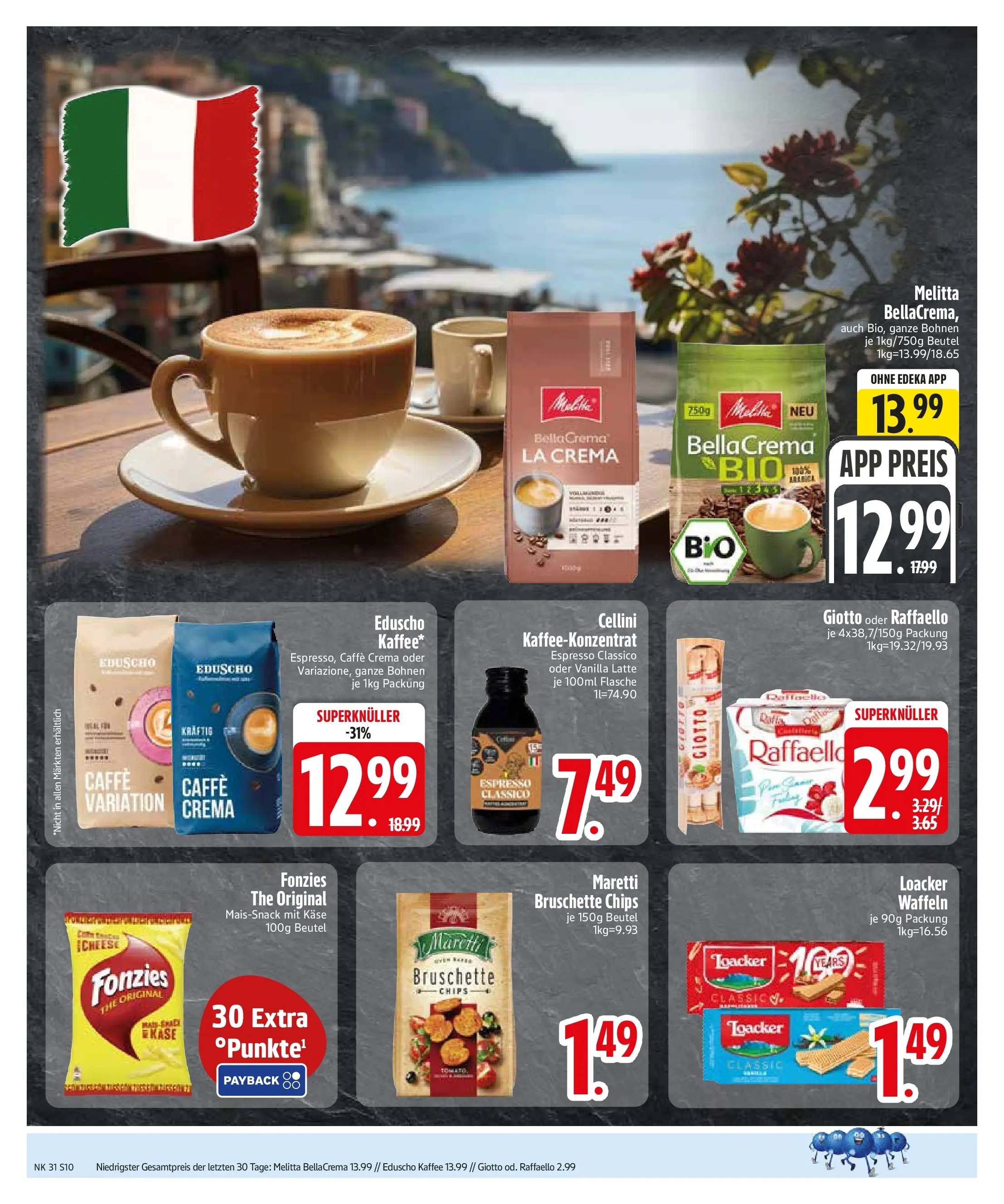 Edeka prospekt Sauerlach (ab 27.07.2026) » Angebote Online | Seite: 12 | Produkte: Raffaello, Käse, Kaffee, Waffeln