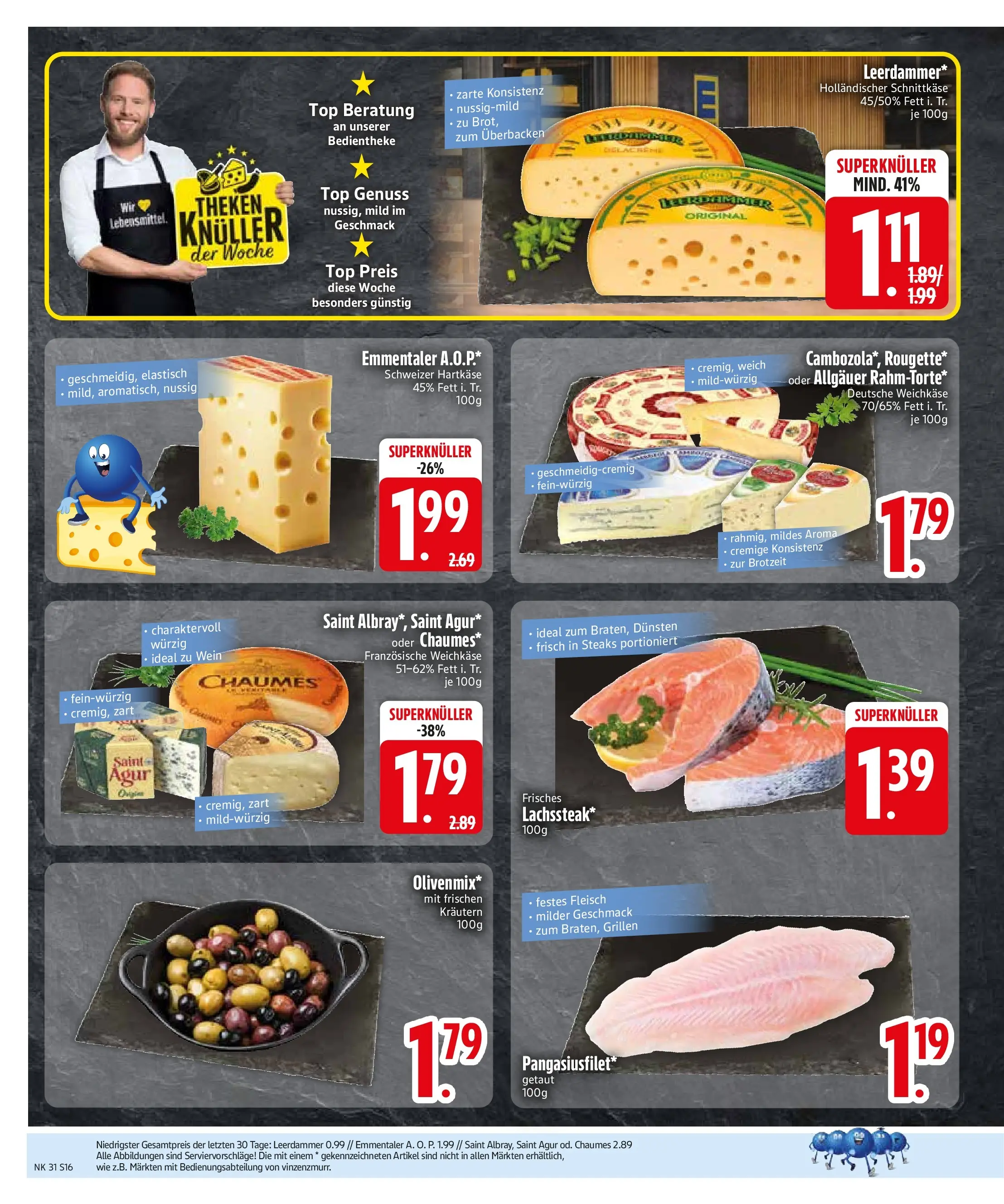Edeka prospekt Sauerlach (ab 27.07.2026) » Angebote Online | Seite: 18 | Produkte: Top, Leerdammer, Wein, Fleisch