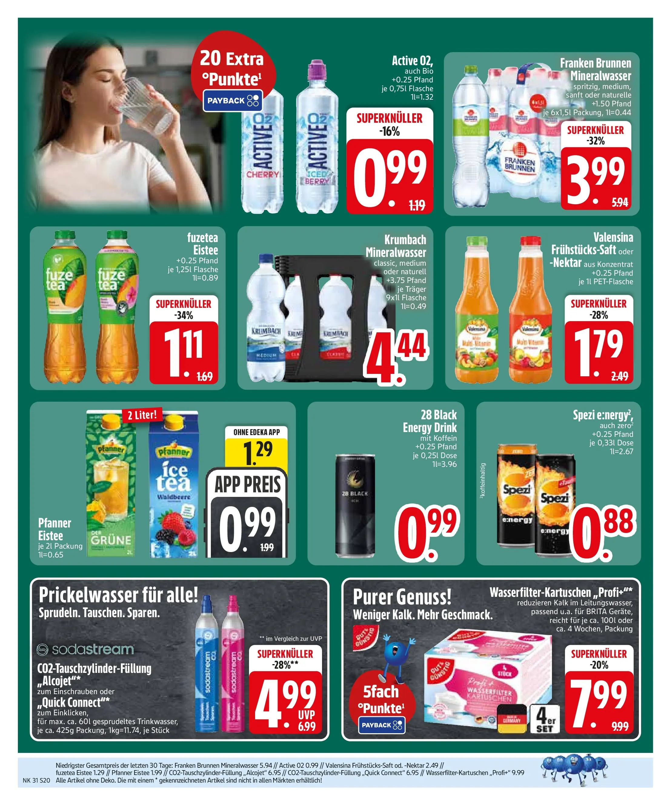 Edeka prospekt Sauerlach (ab 27.07.2026) » Angebote Online | Seite: 22 | Produkte: Energy, Pfanner eistee, Valensina, Sodastream