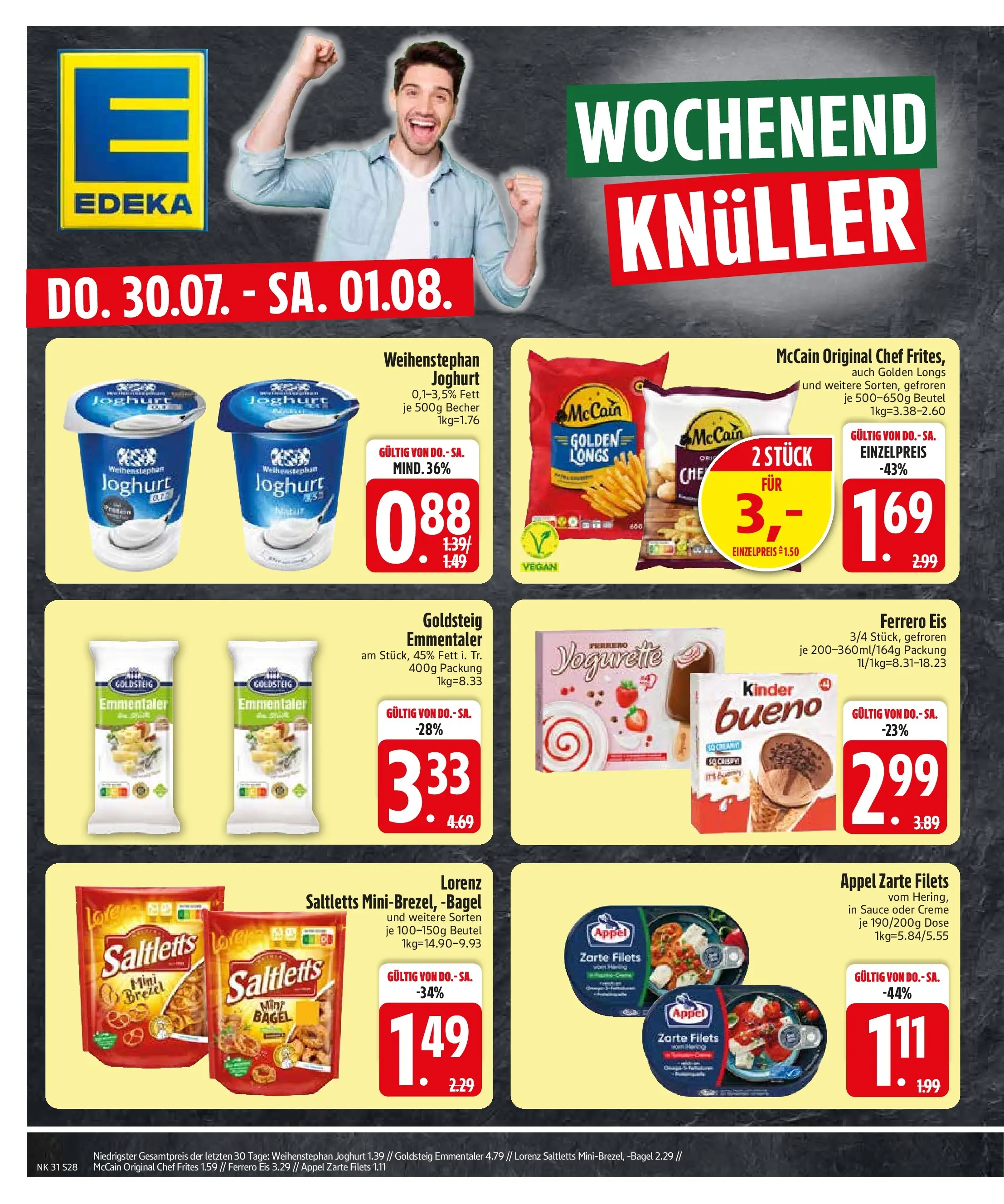 Edeka prospekt Sauerlach (ab 27.07.2026) » Angebote Online | Seite: 30 | Produkte: Joghurt, McCain, Creme, Eis