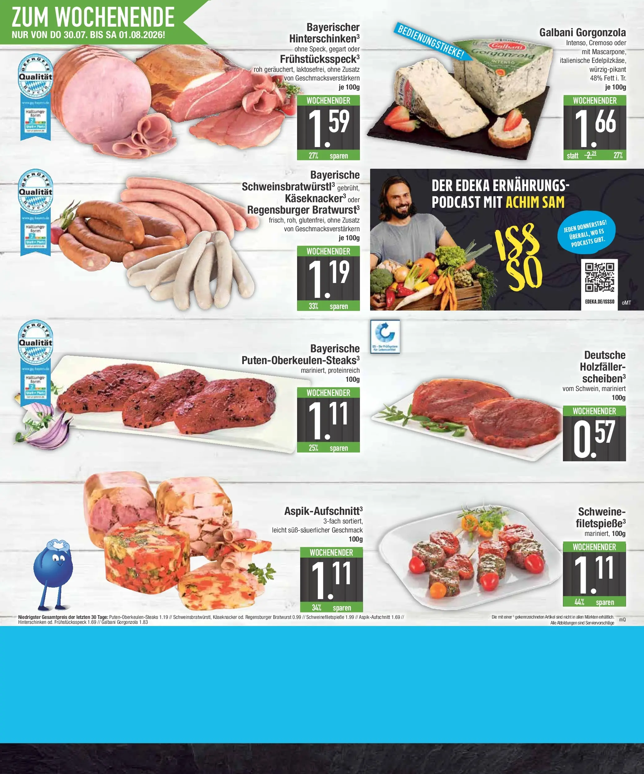E center Prospekt München (ab 27.07.2026) zum Blättern | Seite: 26 | Produkte: Bratwurst