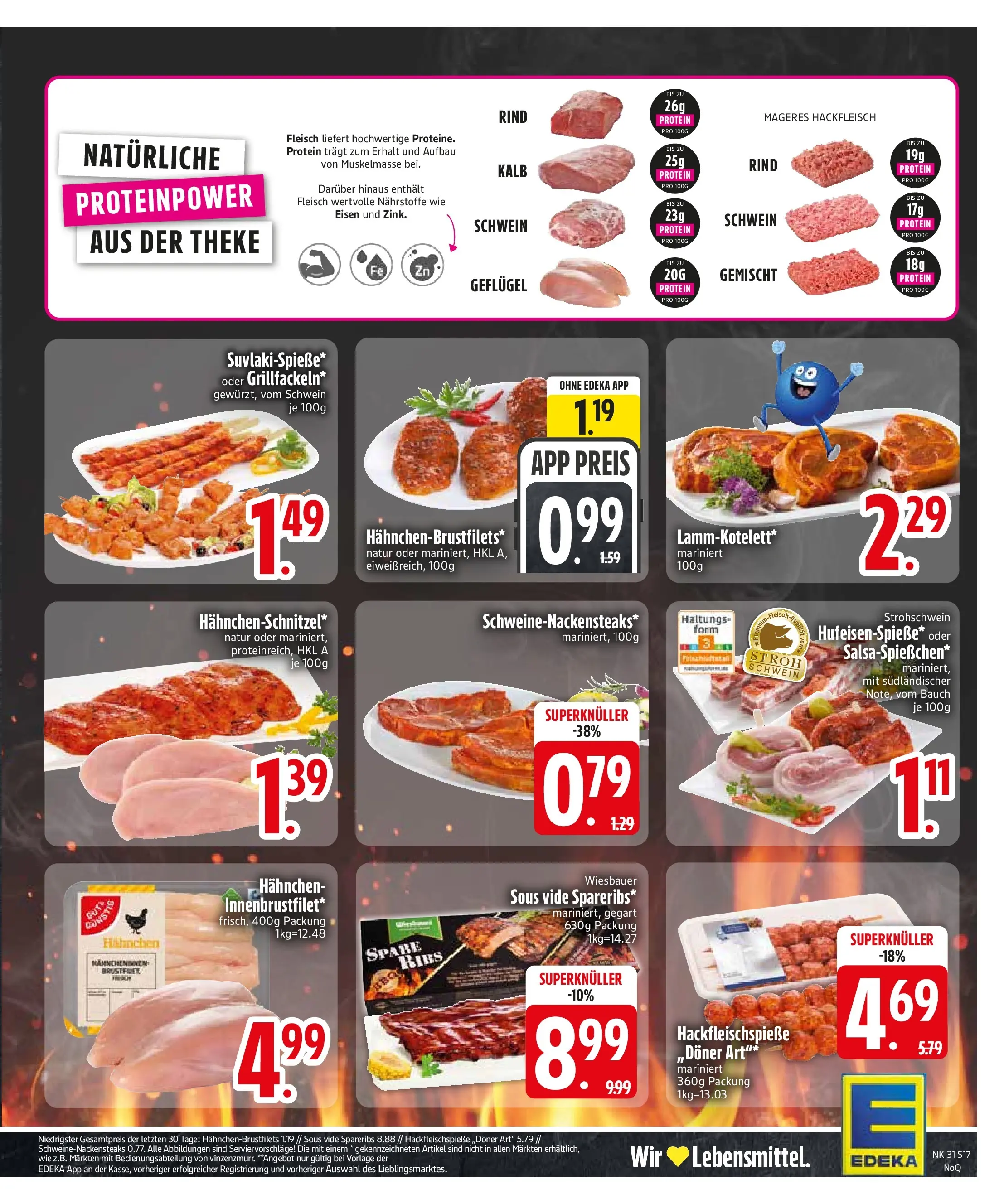 Edeka prospekt Zwiesel (ab 27.07.2026) » Angebote Online | Seite: 19 | Produkte: Theke, Spare ribs, Fleisch, Hackfleisch