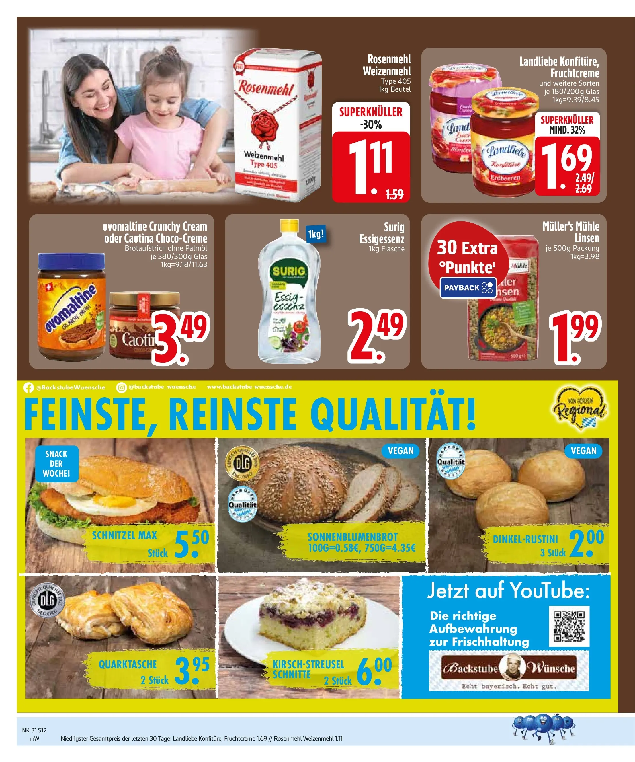 Edeka prospekt Sauerlach (ab 27.07.2026) » Angebote Online | Seite: 14 | Produkte: Mühle, Weizenmehl, Schnitzel, Erdbeeren