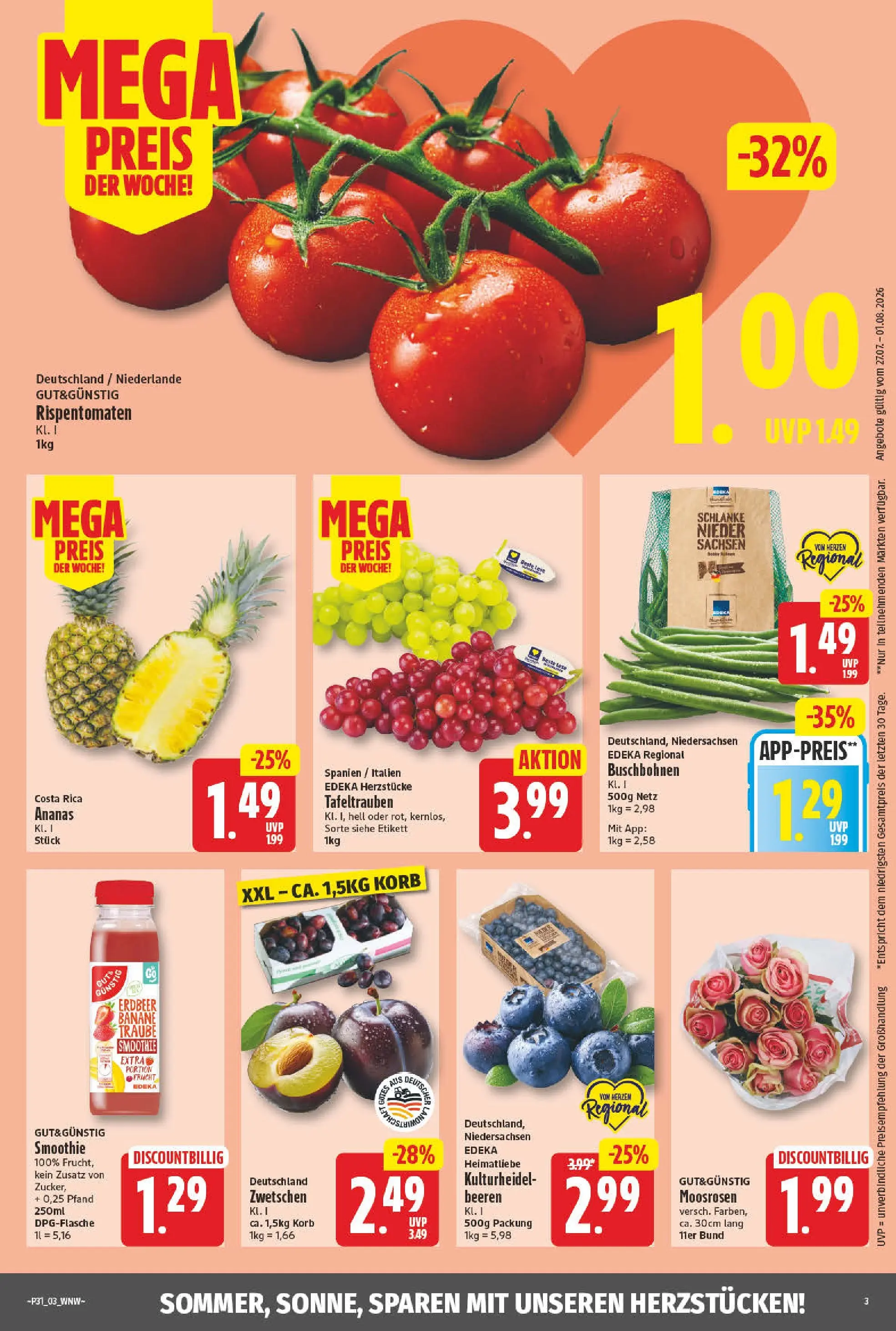 Angebote - Wochenangebote (ab 27.07.2026) zum Blättern | Seite: 2 | Produkte: Korb, Ananas