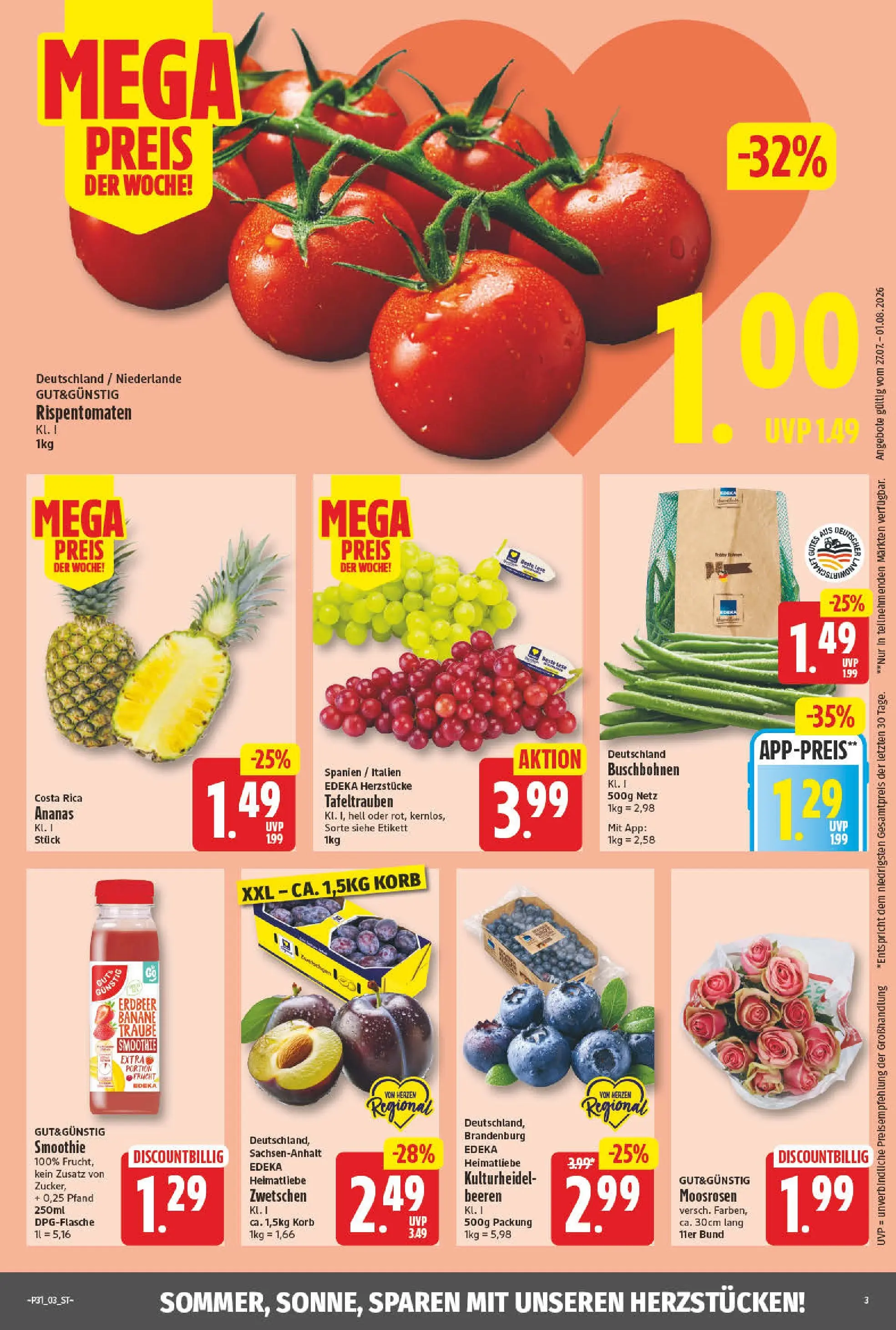 Angebote - Wochenangebote (ab 27.07.2026) zum Blättern | Seite: 2 | Produkte: Korb, Ananas