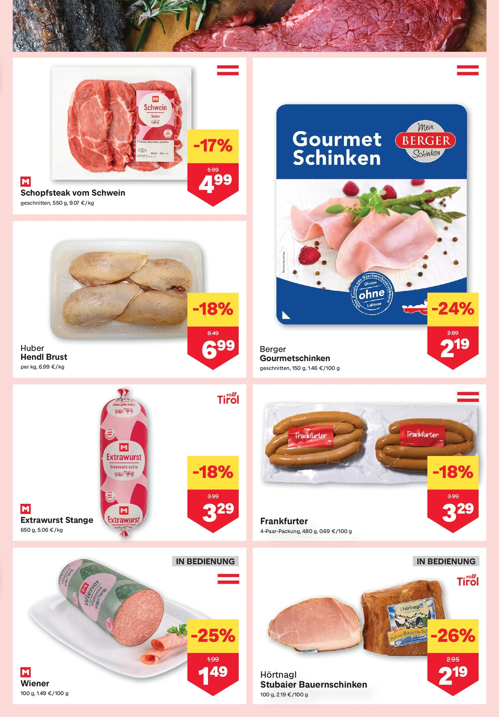 MPREIS Pfunds von 30.07.2026 - Aktuelle Angebote | Seite: 3 | Produkte: Schinken