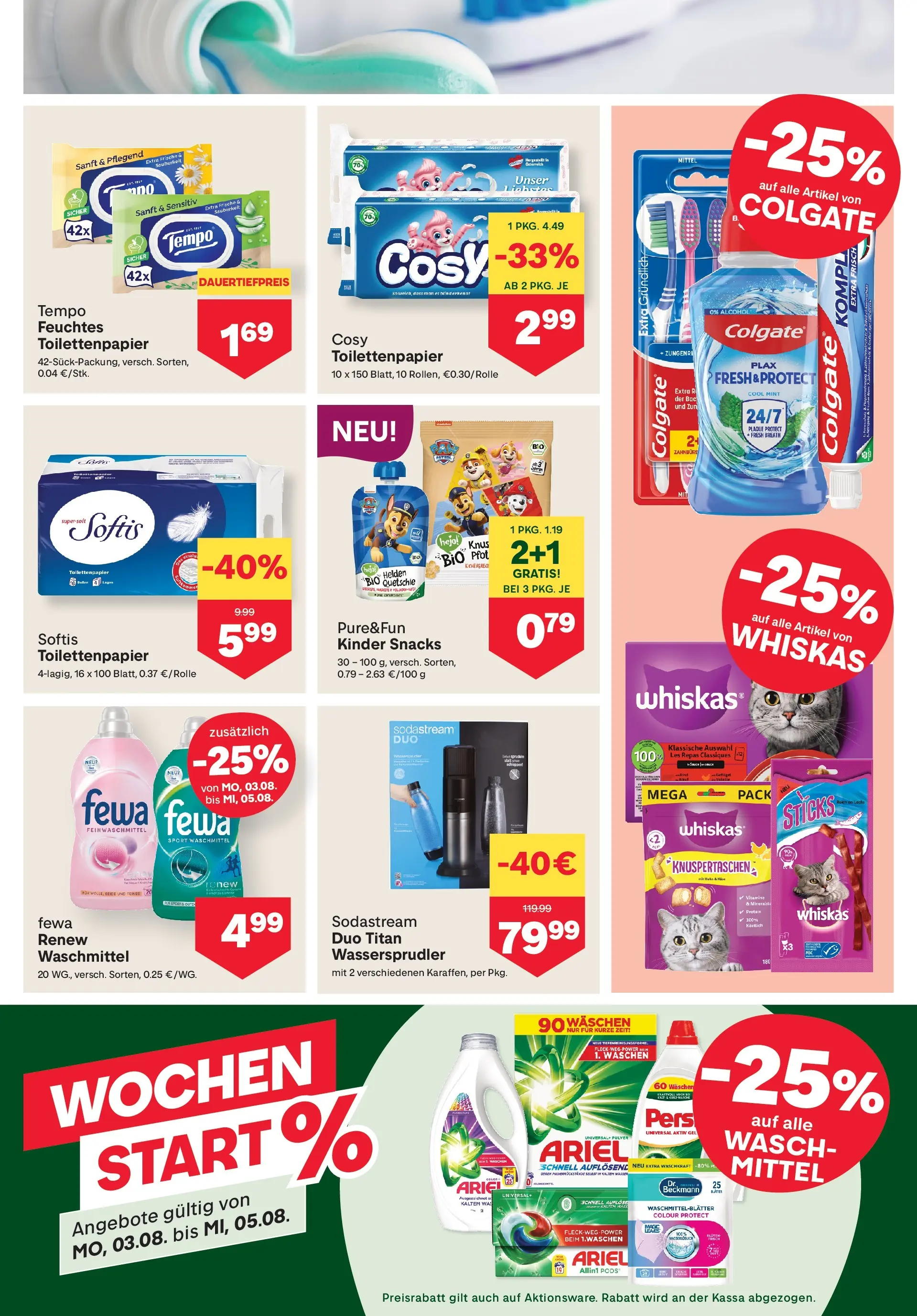 MPREIS Pfunds von 30.07.2026 - Aktuelle Angebote | Seite: 11 | Produkte: Waschmittel