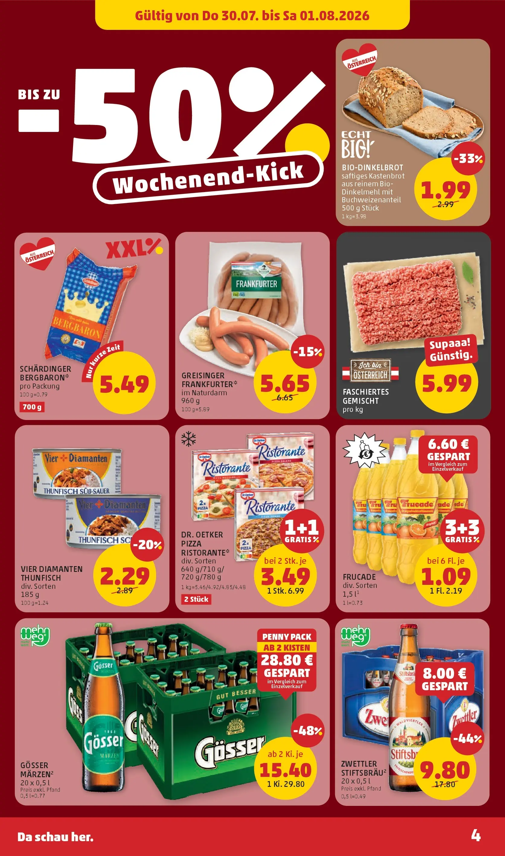 Penny Markt - PENNY: Die ganze Woche sparen. ab (30.07.2026) - Angebote, Prospekt | Seite: 4