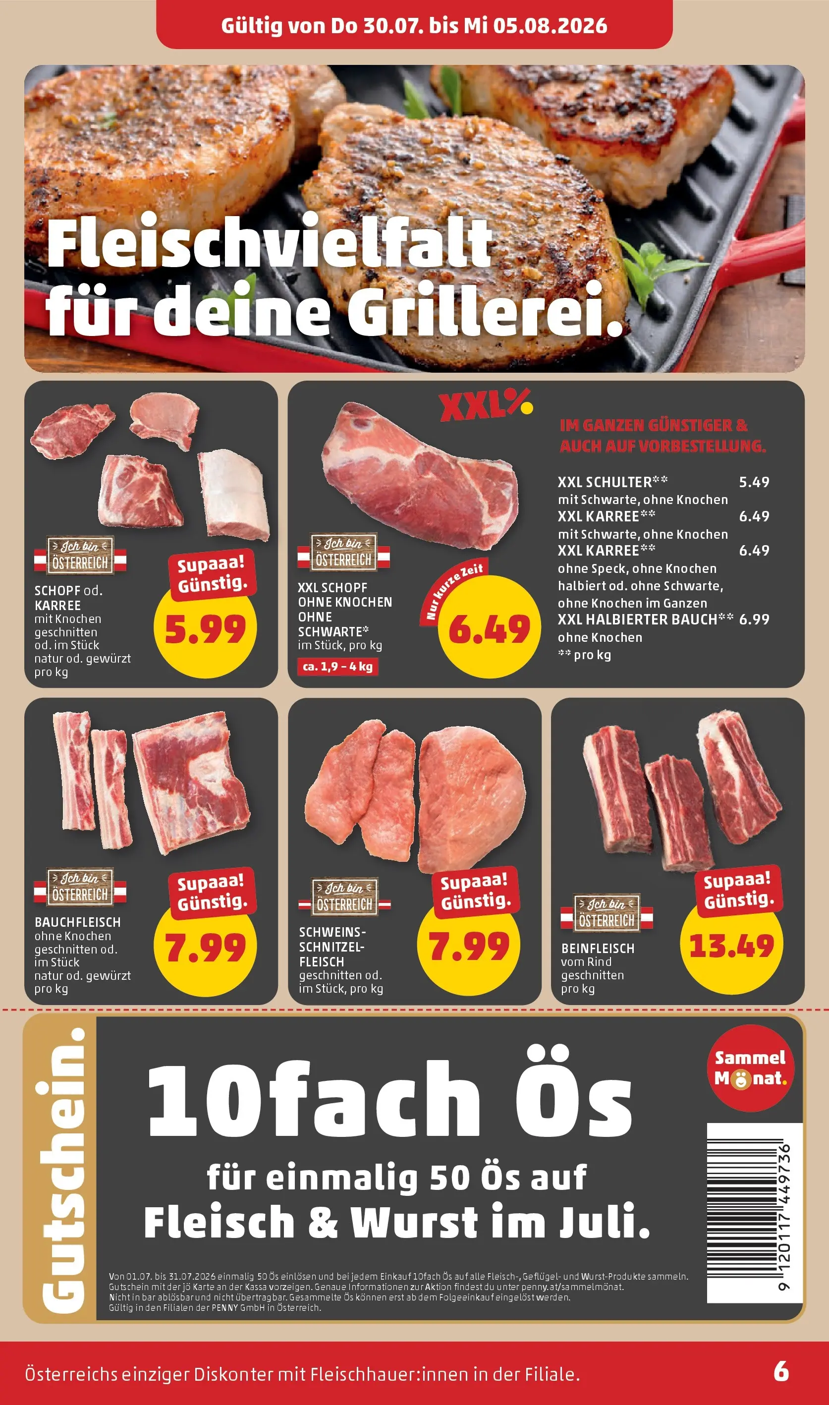 Penny Markt - PENNY: Die ganze Woche sparen. ab (30.07.2026) - Angebote, Prospekt | Seite: 6