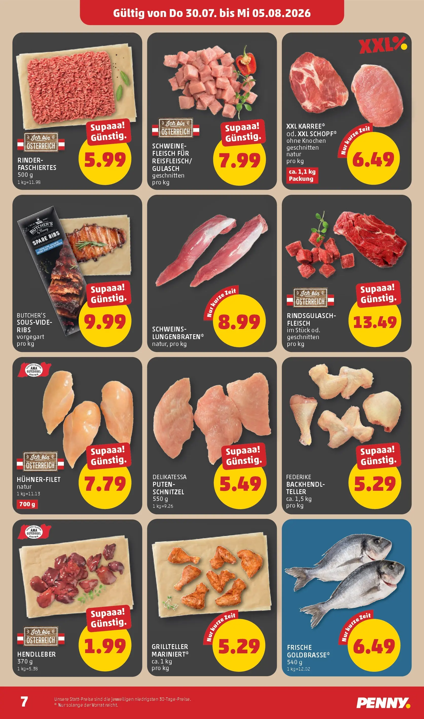 Penny Markt - PENNY: Die ganze Woche sparen. ab (30.07.2026) - Angebote, Prospekt | Seite: 7