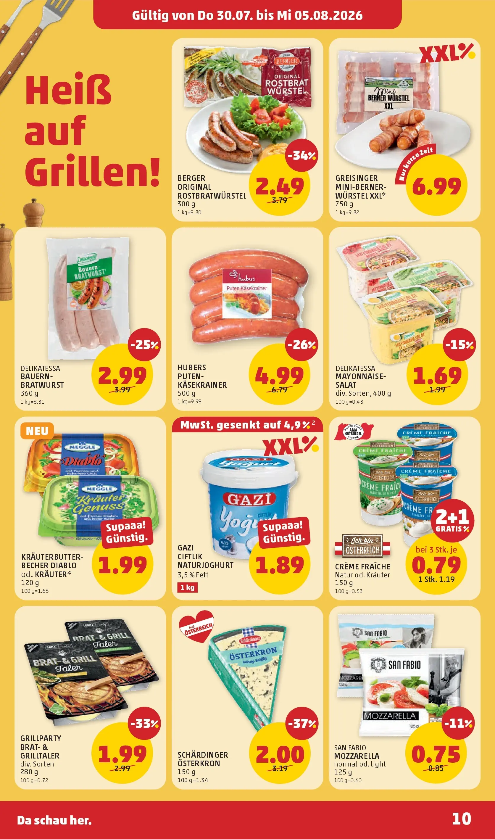 Penny Markt - PENNY: Die ganze Woche sparen. ab (30.07.2026) - Angebote, Prospekt | Seite: 10