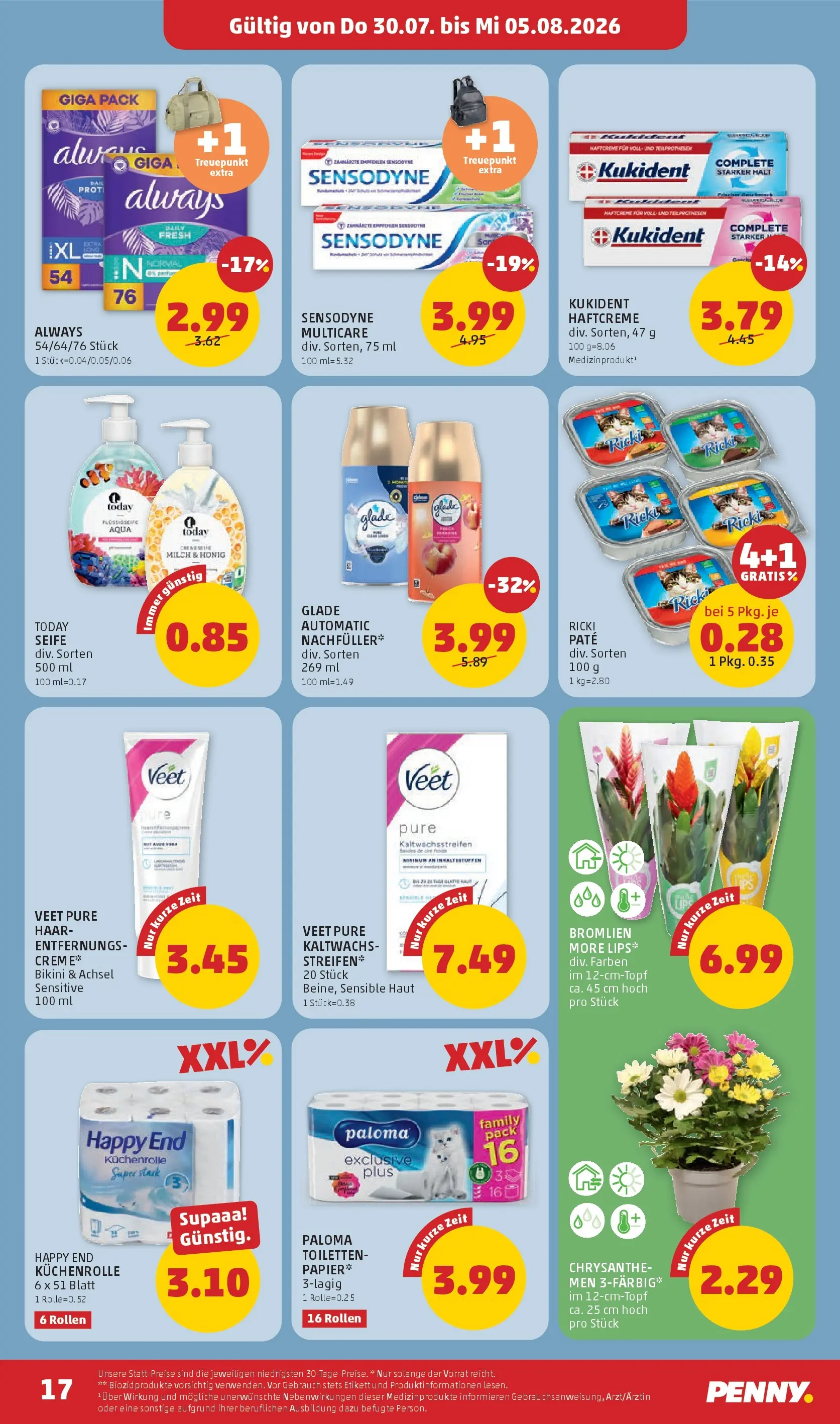 Penny Markt - PENNY: Die ganze Woche sparen. ab (30.07.2026) - Angebote, Prospekt | Seite: 17