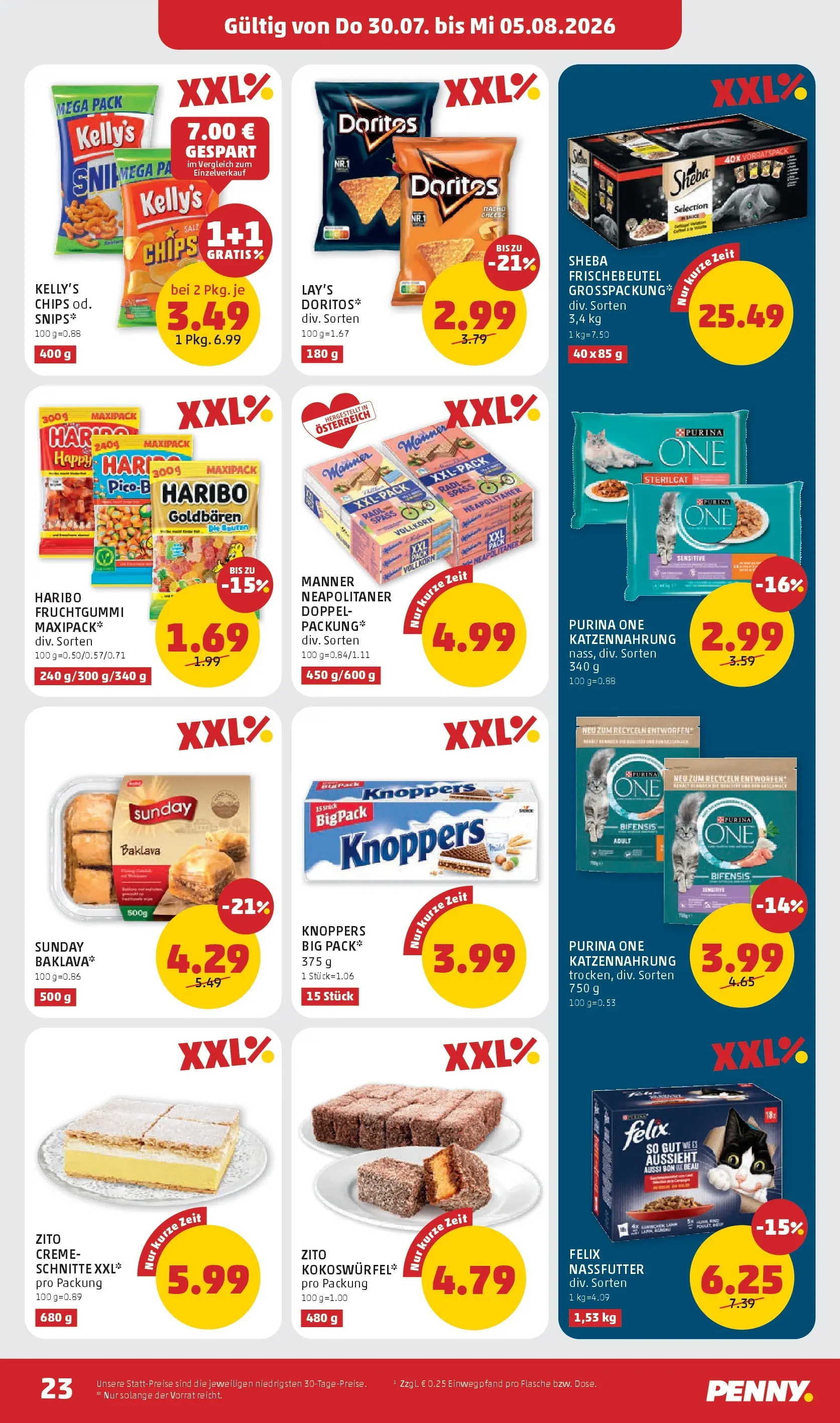 Penny Markt - PENNY: Die ganze Woche sparen. ab (30.07.2026) - Angebote, Prospekt | Seite: 23
