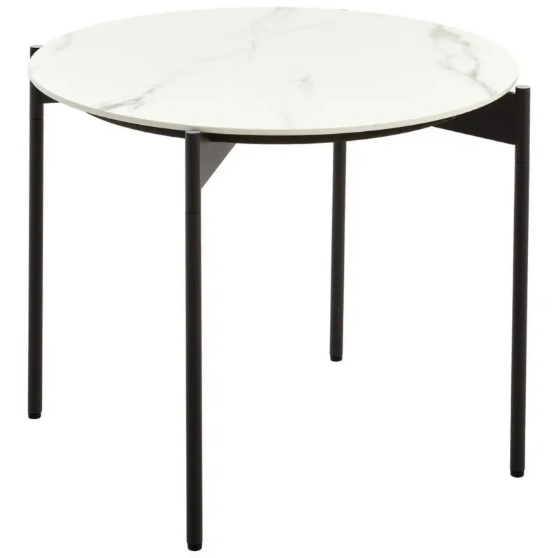 Couchtisch in Metall, Keramik 55/55/49 cm