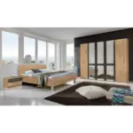 XXXLutz Lauterach - Ihr M&ouml;belhaus bei Bregenz Schlafzimmer 180/200 cm in Eichefarben, Dunkelgrau