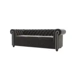 XXXLutz Lauterach - Ihr M&ouml;belhaus bei Bregenz Chesterfield-Sofa 3-sitzer Nyx Schwarz Samt