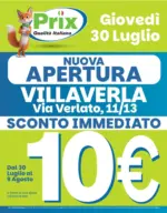 Prix Nuova apertura - al 09.08.2026
