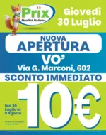 Prix Nuova apertura - al 09.08.2026