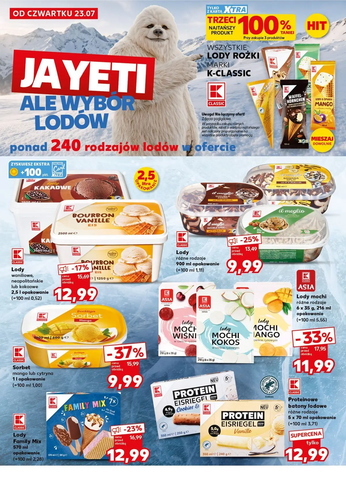 Kaufland gazetka - Super Sobota od 25.07.2026 - od jutra PDF | Strona: 12 | Produkty: Mango, Meglio, Kakao, Lody rożki