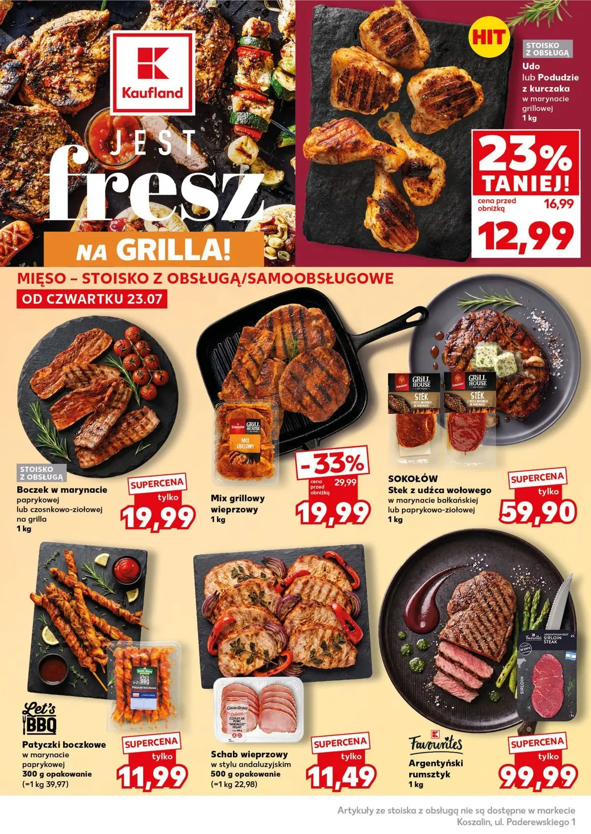 Kaufland gazetka - Super Sobota od 25.07.2026 - od jutra PDF | Strona: 14 | Produkty: Schab, Schab wieprzowy, Grill, Boczek