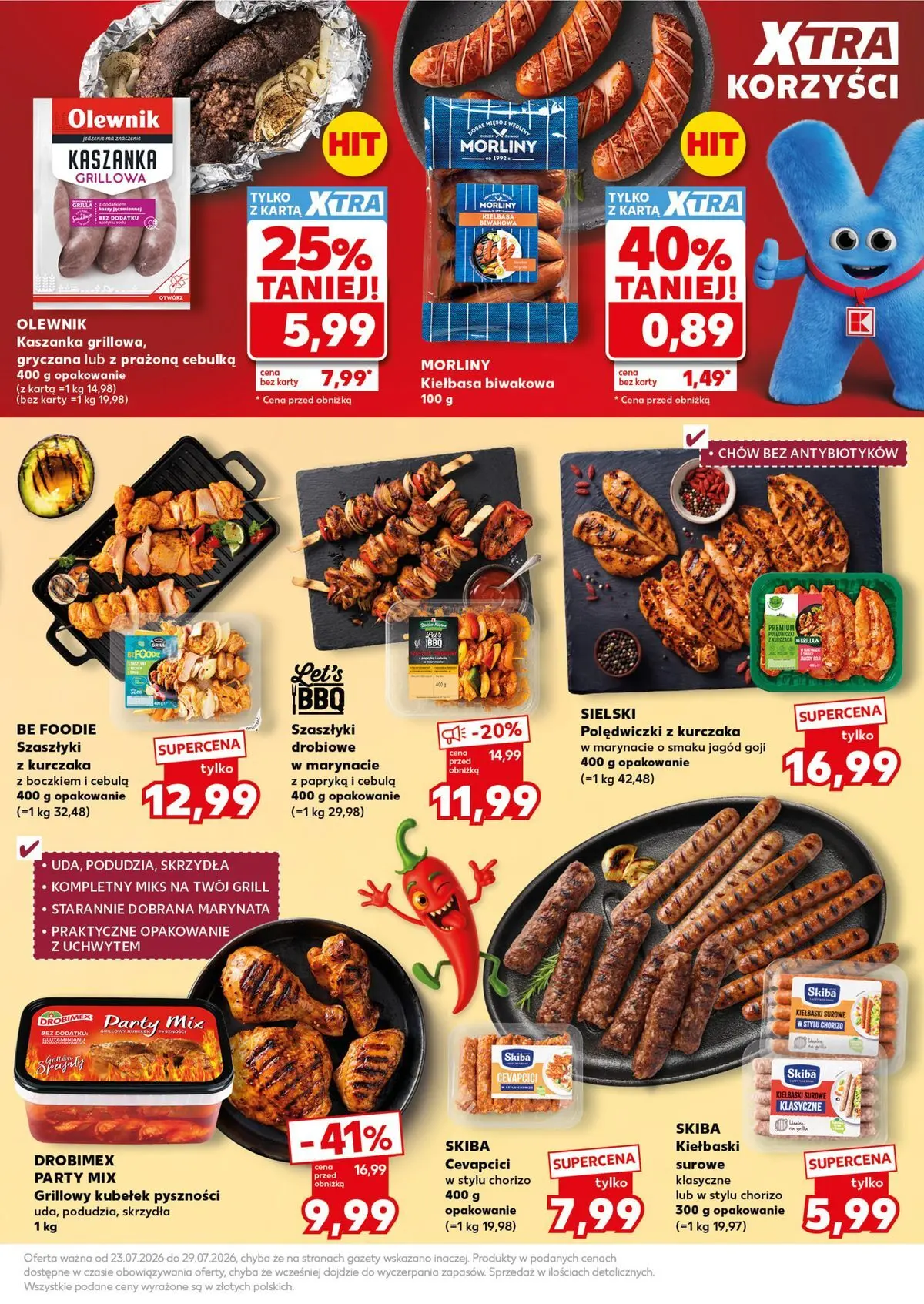 Kaufland gazetka - Super Sobota od 25.07.2026 - od jutra PDF | Strona: 15 | Produkty: Karta, Grill, Kaszanka, Papryka