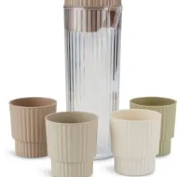JYSK Sticlă cu 4 pahare BRIS 1,1L