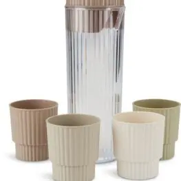 JYSK Sticlă cu 4 pahare BRIS 1,1L
