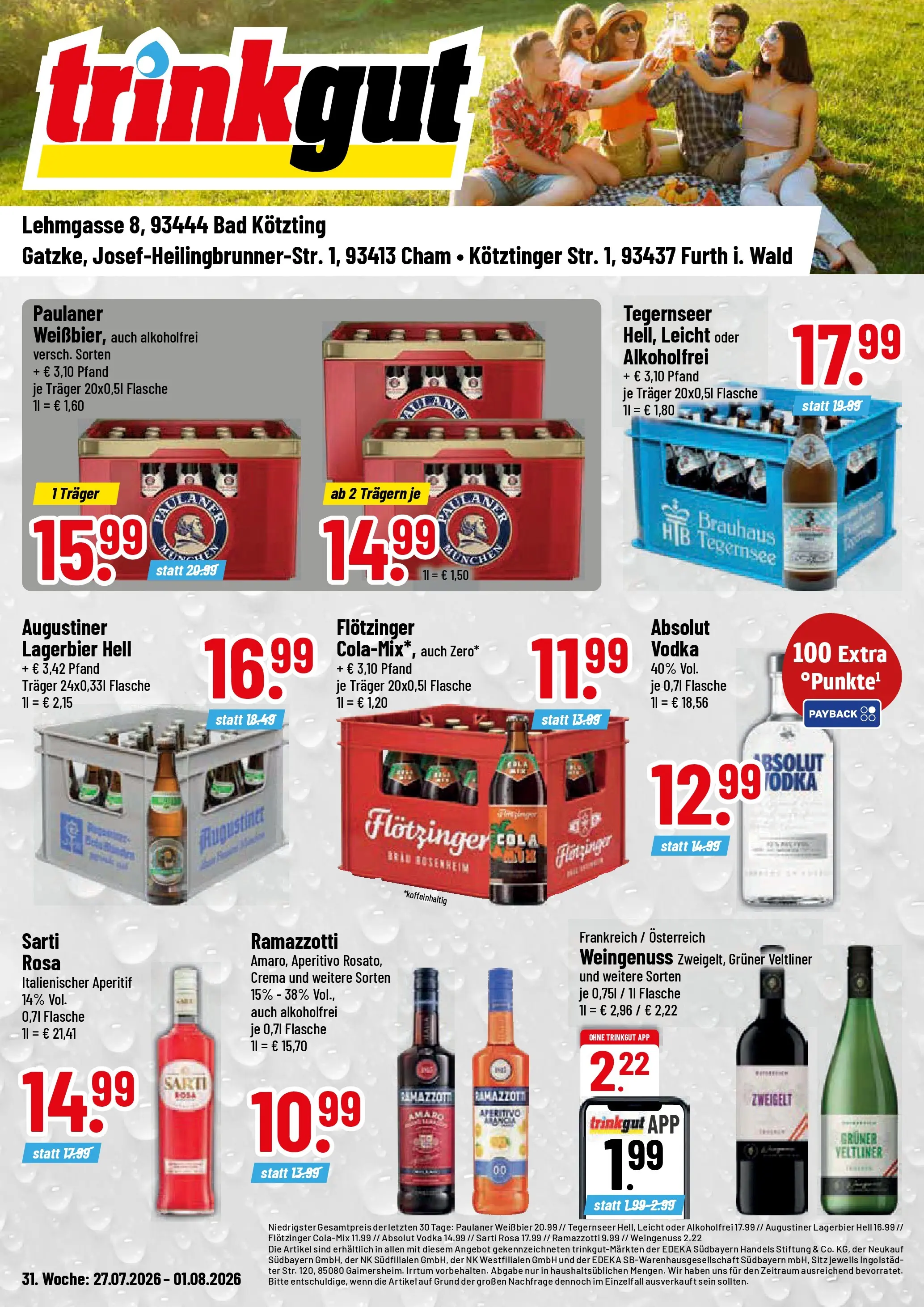 Trinkgut Prospekt Cham (ab 27.07.2026) » Angebote online | Seite: 1