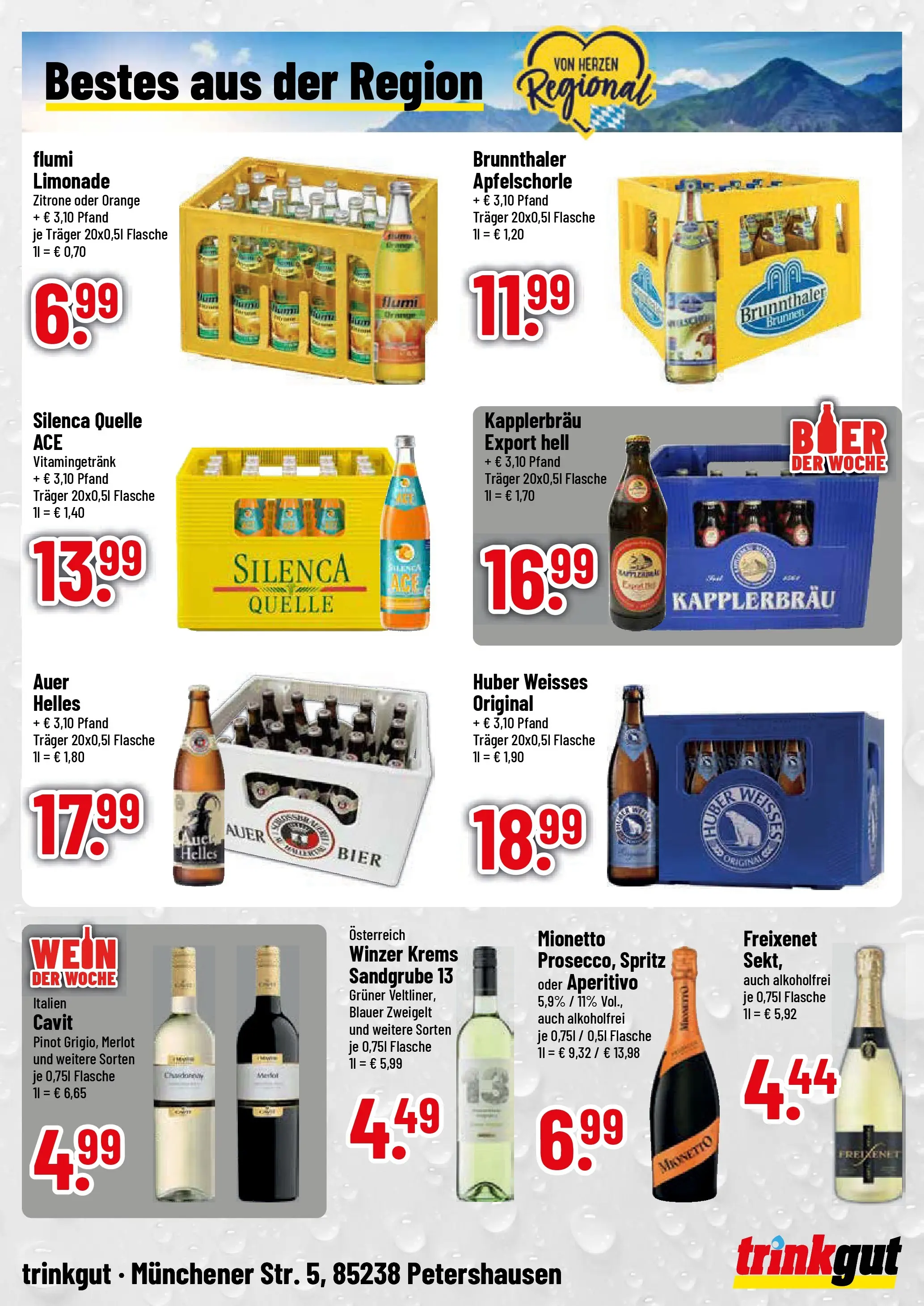 Trinkgut Prospekt Petershausen (ab 27.07.2026) » Angebote online | Seite: 4 | Produkte: Sekt, Merlot, Zitrone, Wein