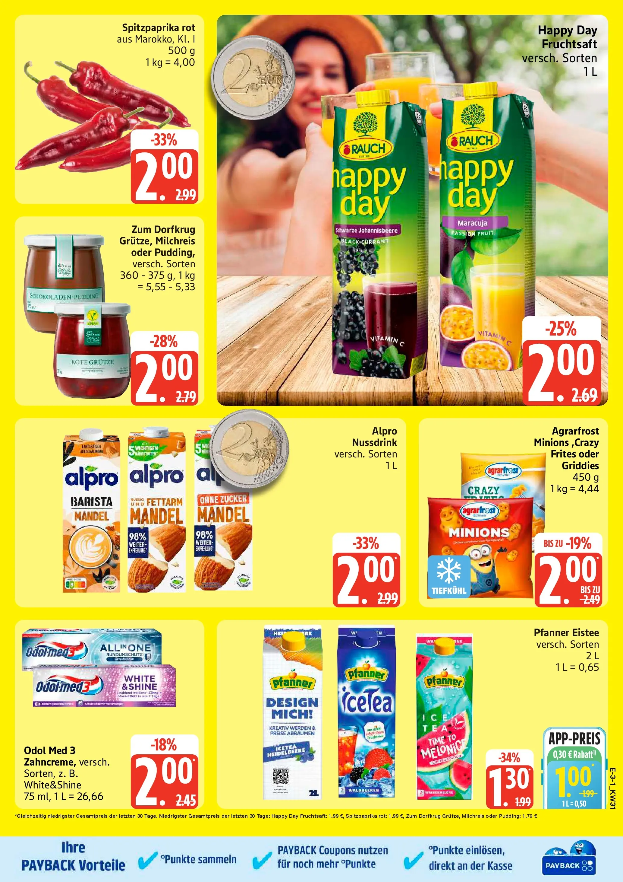 Edeka Prospekt Mölln (ab 27.07.2026) » Angebote Online | Seite: 3 | Produkte: Pfanner eistee, Alpro, Wassermelone, Fruchtsaft