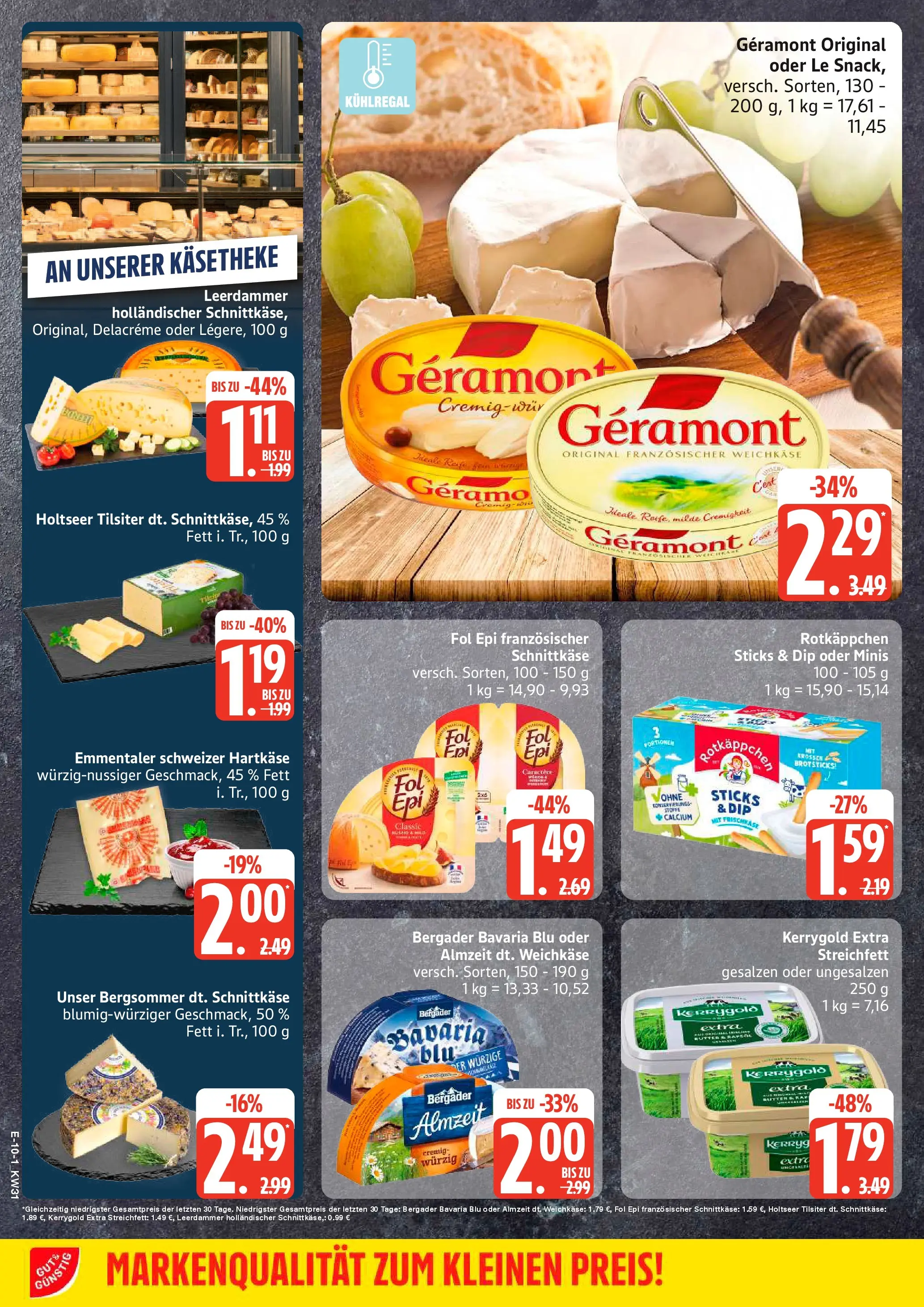 Edeka Prospekt Mölln (ab 27.07.2026) » Angebote Online | Seite: 11 | Produkte: Geramont, Leerdammer, Rotkäppchen, Frischkase