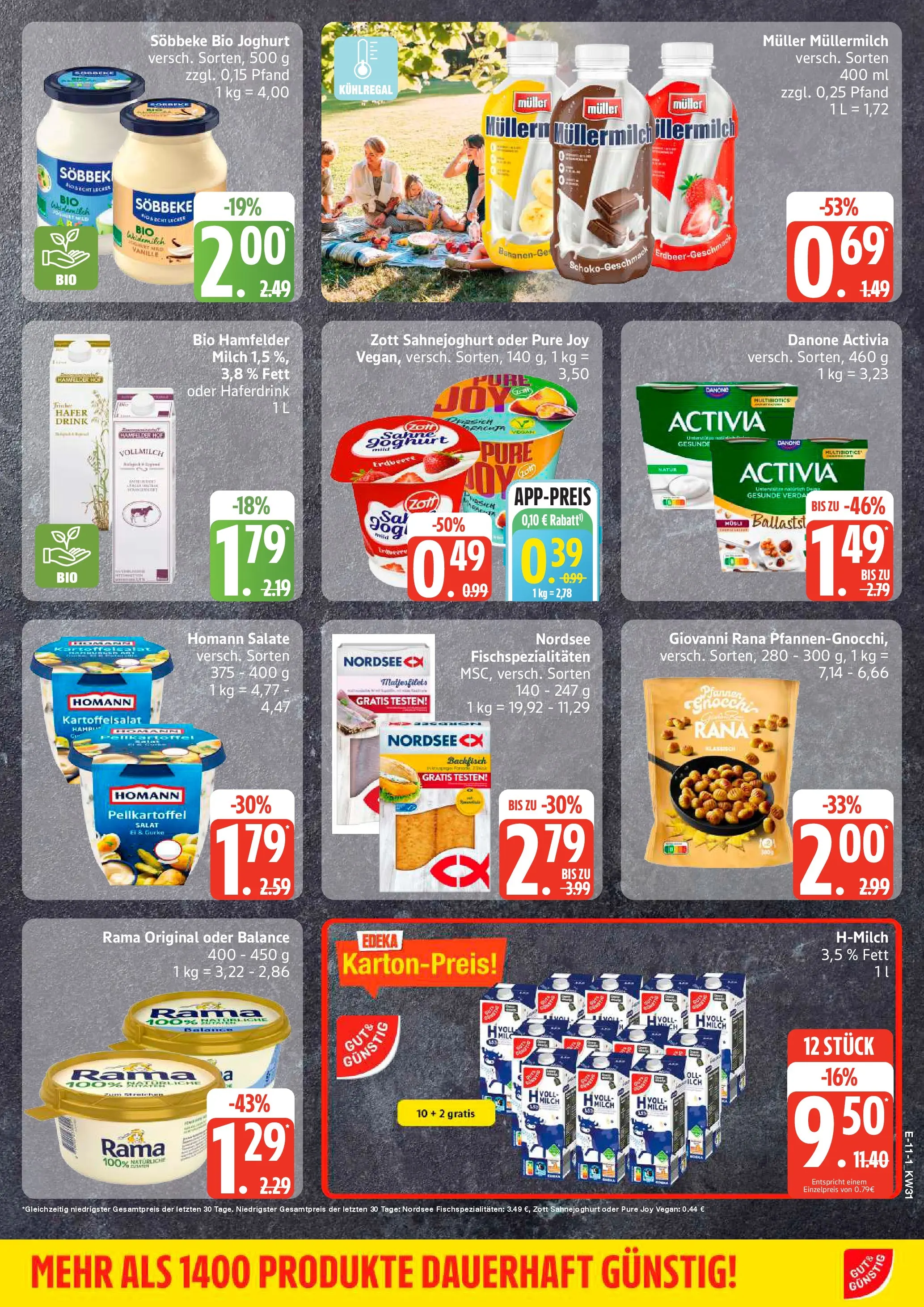 Edeka Prospekt Mölln (ab 27.07.2026) » Angebote Online | Seite: 12 | Produkte: Musli, Rama, Haferdrink, Müllermilch
