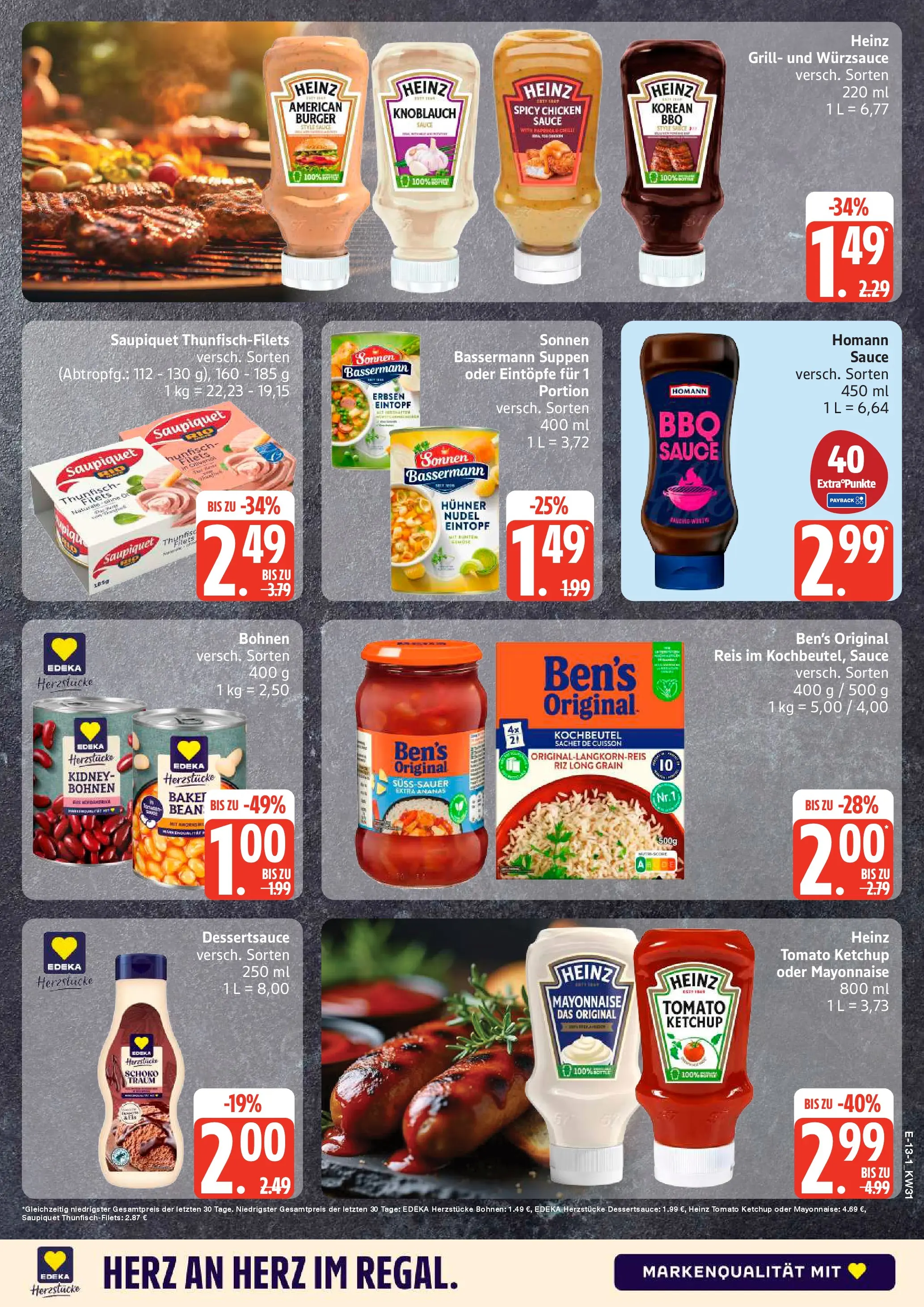 Edeka Prospekt Mölln (ab 27.07.2026) » Angebote Online | Seite: 15 | Produkte: Knoblauch, Reis, Ketchup, Erbsen
