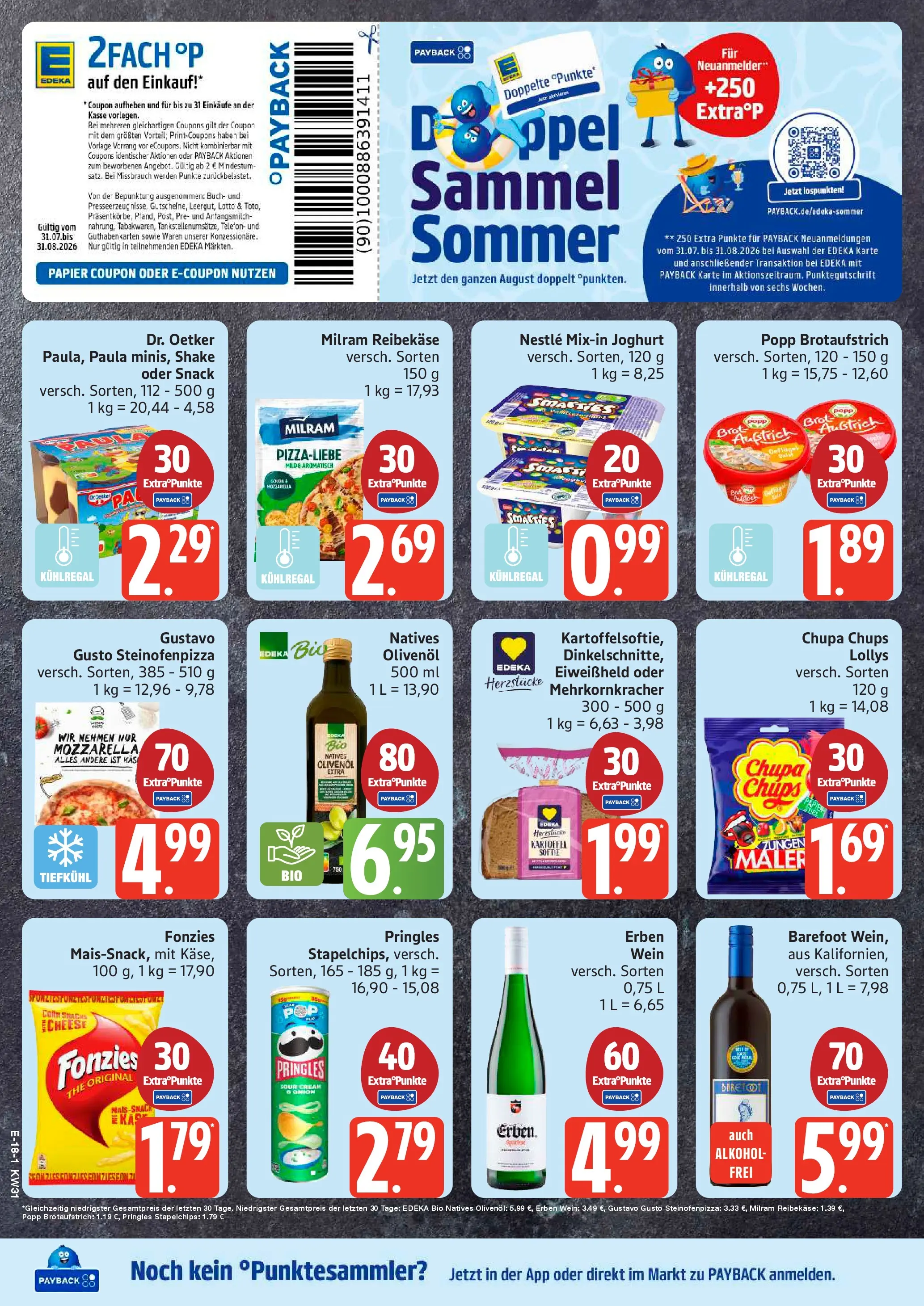 Edeka Prospekt Mölln (ab 27.07.2026) » Angebote Online | Seite: 21 | Produkte: Gustavo gusto, Joghurt, Milram, Pringles