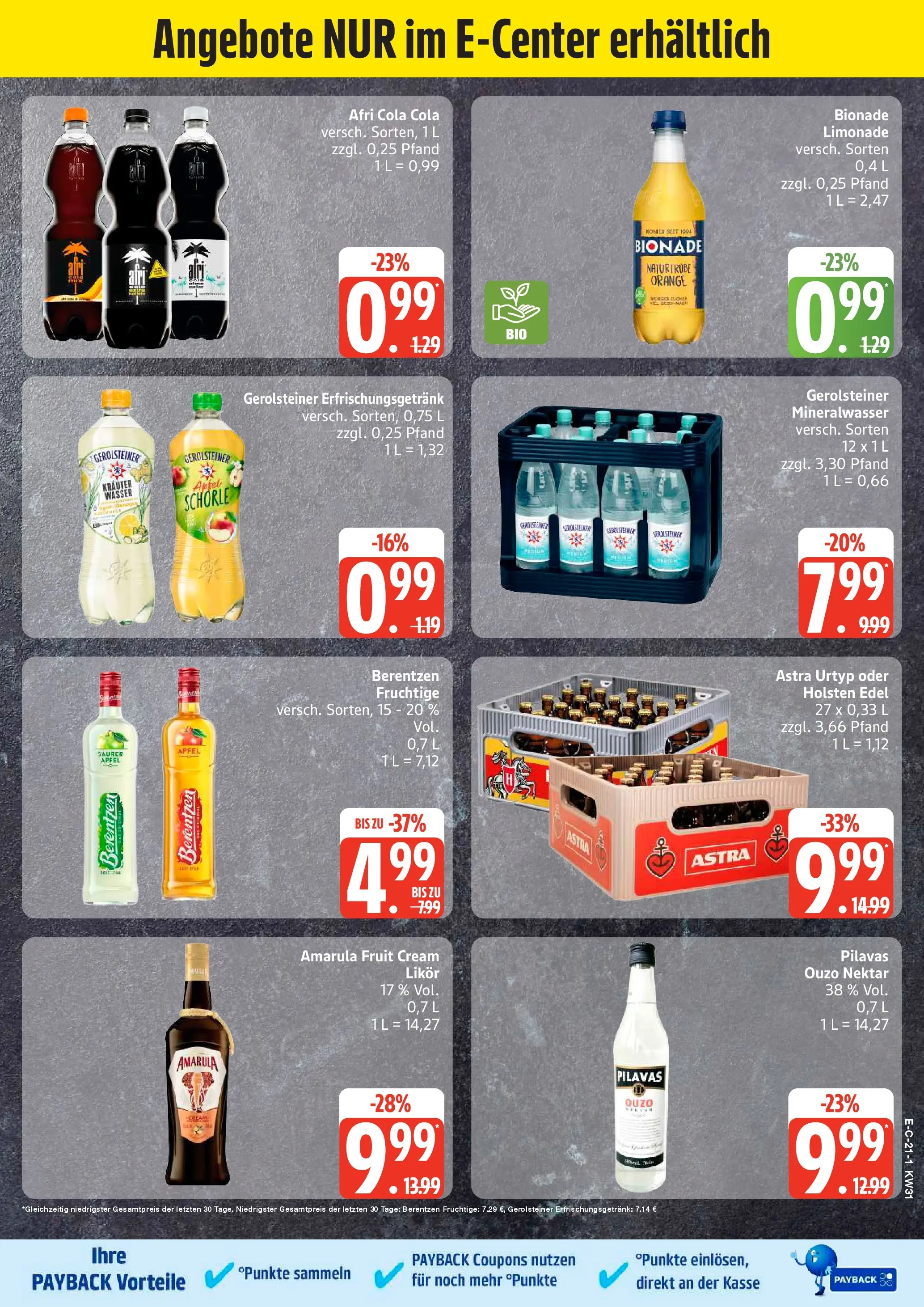 Marktkauf Prospekt Heide (ab 27.07.2026) » Angebote online | Seite: 24 | Produkte: Holsten, Bionade, Mineralwasser, Wasser