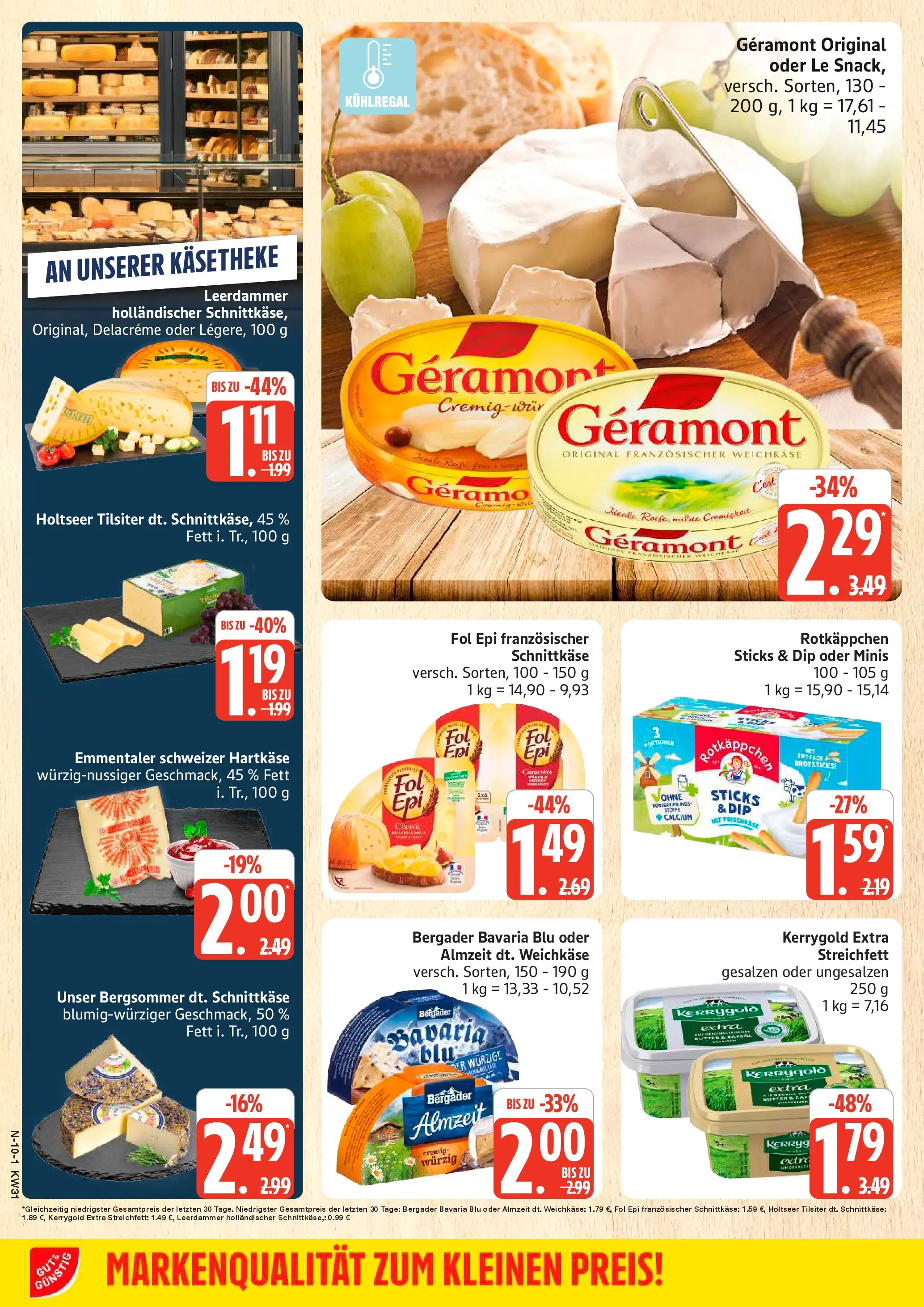 Marktkauf Prospekt Buxtehude (ab 27.07.2026) » Angebote online | Seite: 10 | Produkte: Geramont, Leerdammer, Rotkäppchen, Frischkase