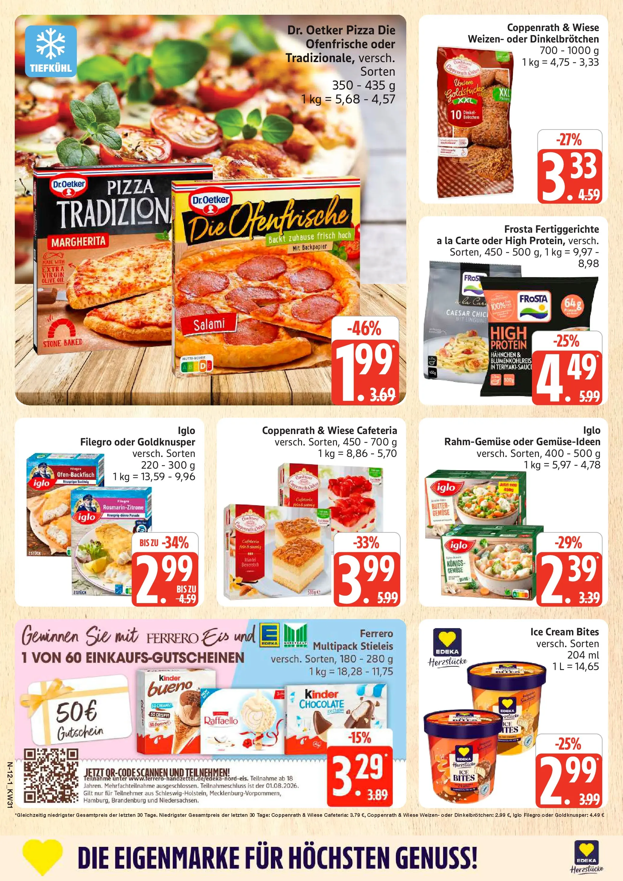 Marktkauf Prospekt Buxtehude (ab 27.07.2026) » Angebote online | Seite: 12 | Produkte: Raffaello, Hahnchen, Butter, Eis
