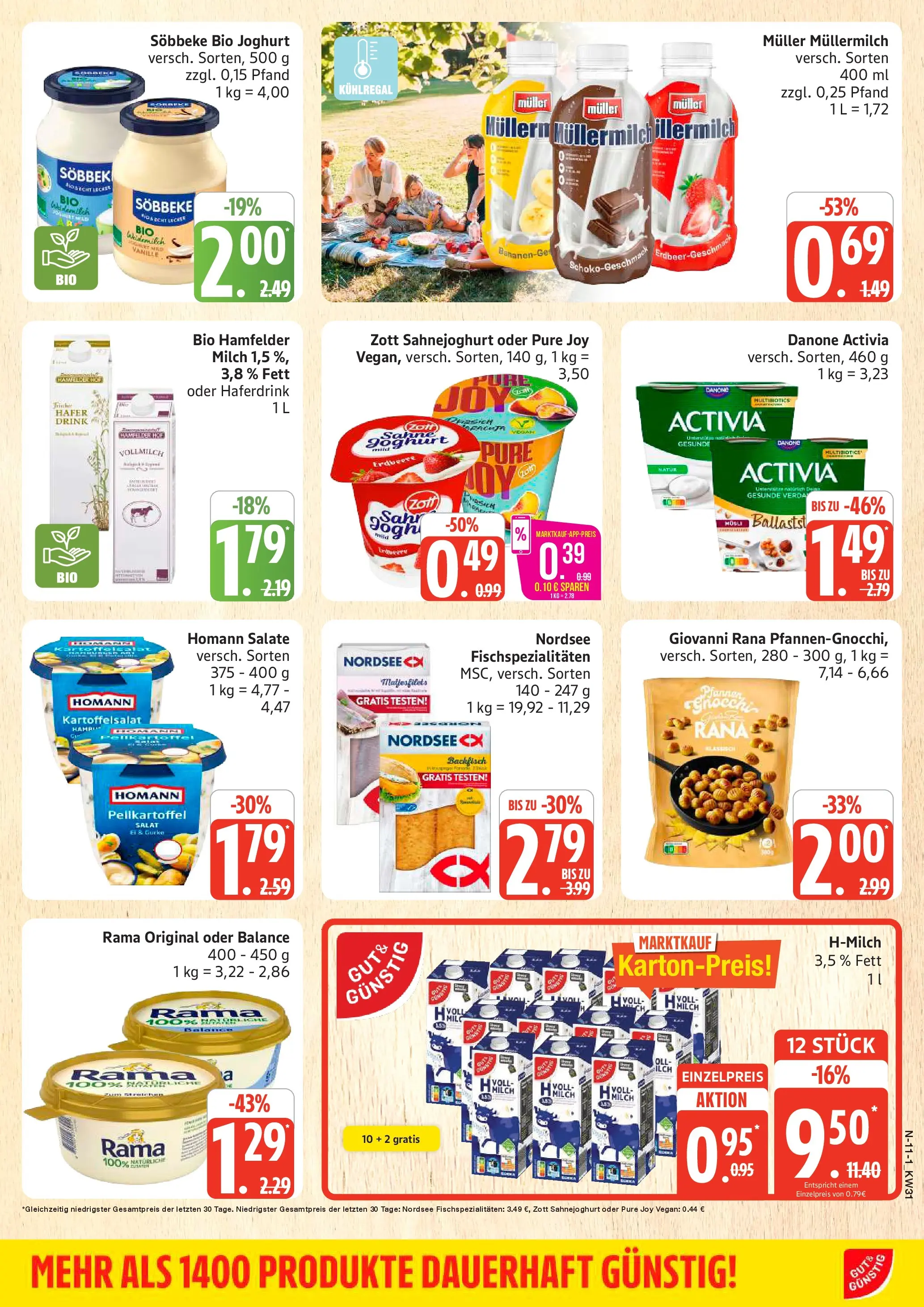 Marktkauf Prospekt Buxtehude (ab 27.07.2026) » Angebote online | Seite: 11 | Produkte: Activia, Haferdrink, Müllermilch, Muller mullermilch
