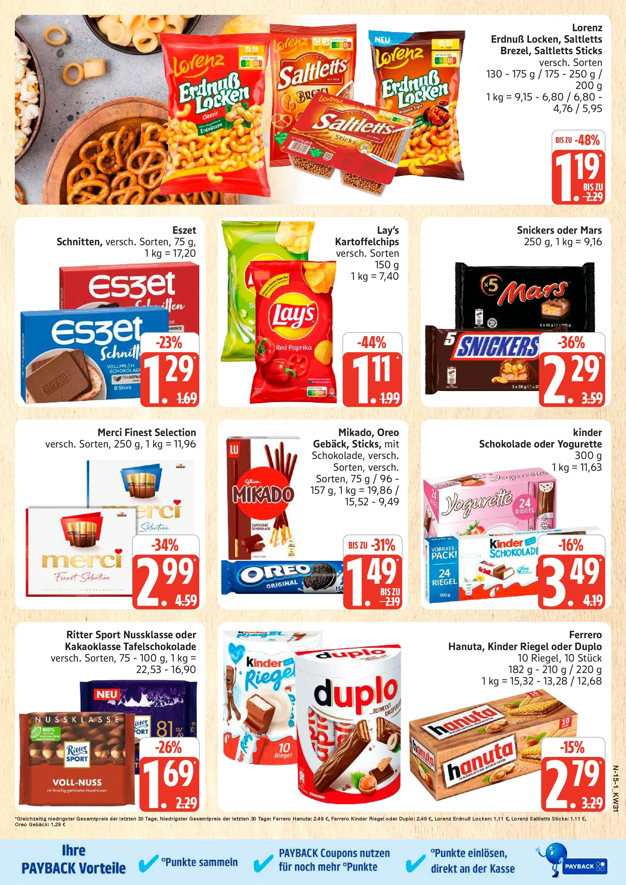 Marktkauf Prospekt Buxtehude (ab 27.07.2026) » Angebote online | Seite: 15 | Produkte: Yogurette, Schokolade, Ritter sport, Kinder riegel