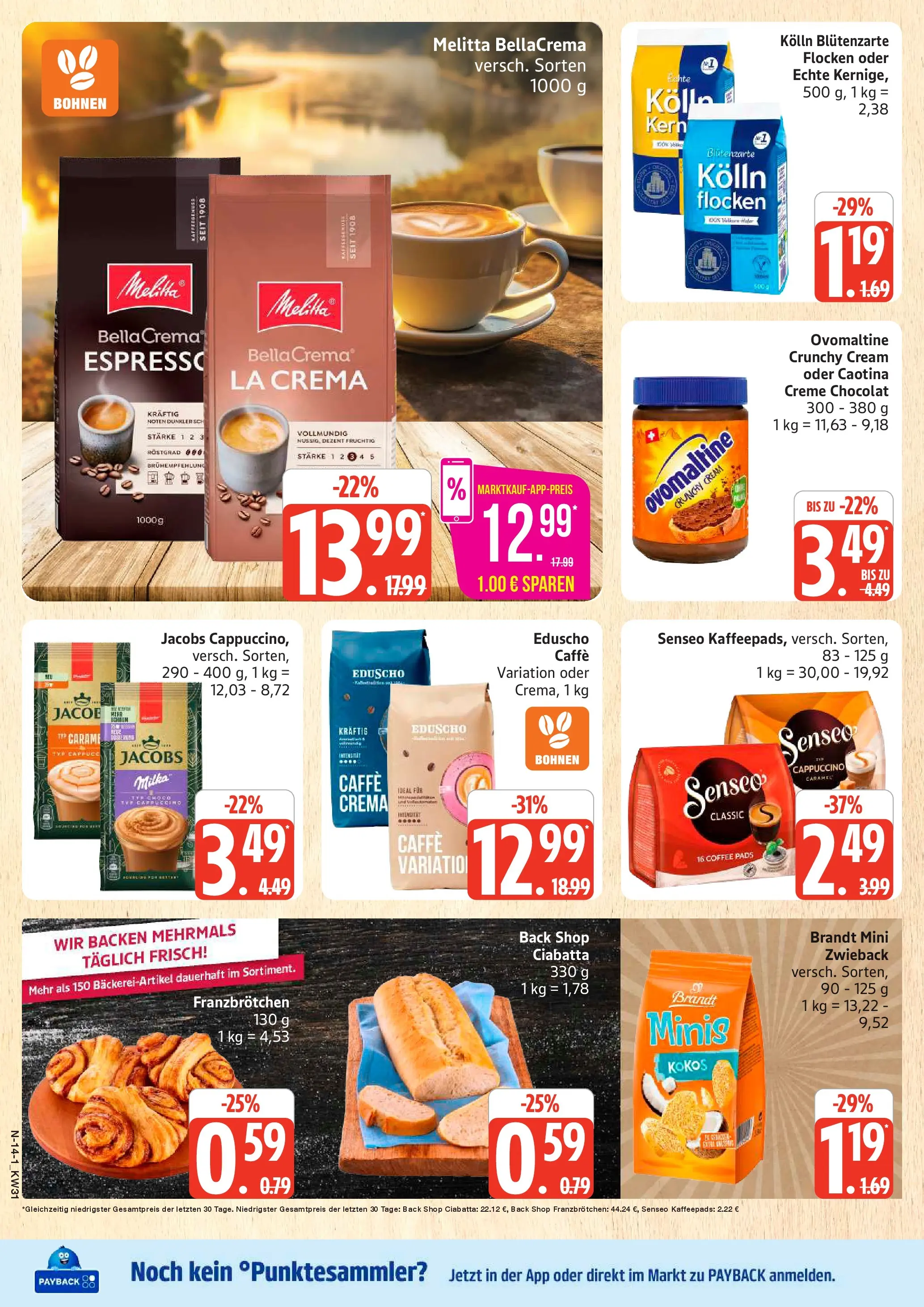 Marktkauf Prospekt Buxtehude (ab 27.07.2026) » Angebote online | Seite: 14 | Produkte: Kaffeepads, Kolln, Milka, Senseo kaffeepads