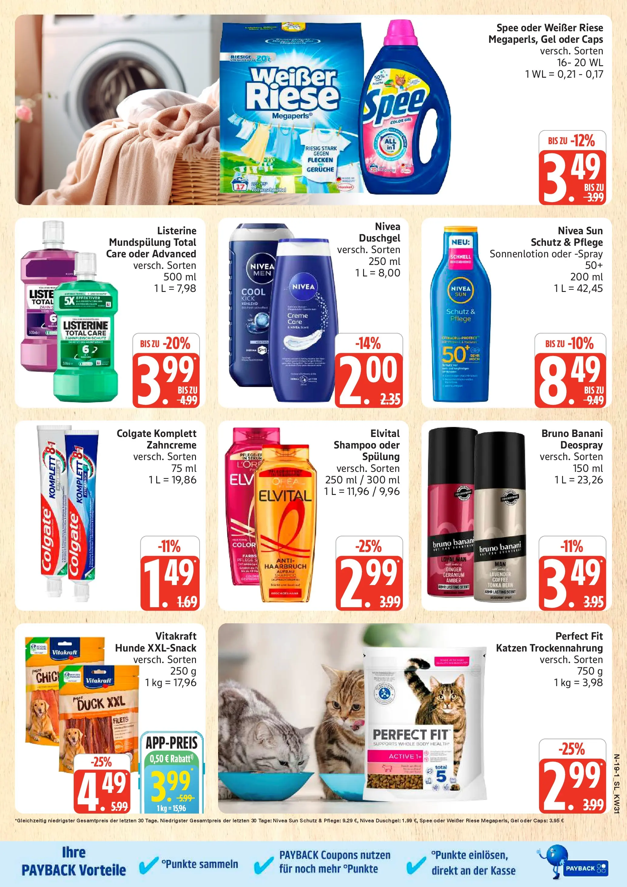 Edeka Prospekt Schleswig (ab 27.07.2026) » Angebote Online | Seite: 19 | Produkte: Spülung, Duschgel, Spee, Sonnenlotion