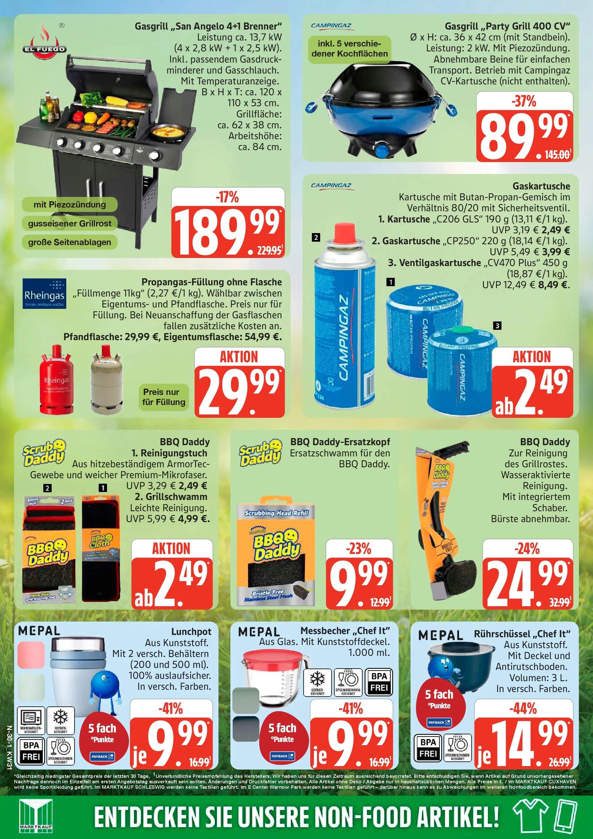Marktkauf Prospekt Buxtehude (ab 27.07.2026) » Angebote online | Seite: 30 | Produkte: Grill, Bürste